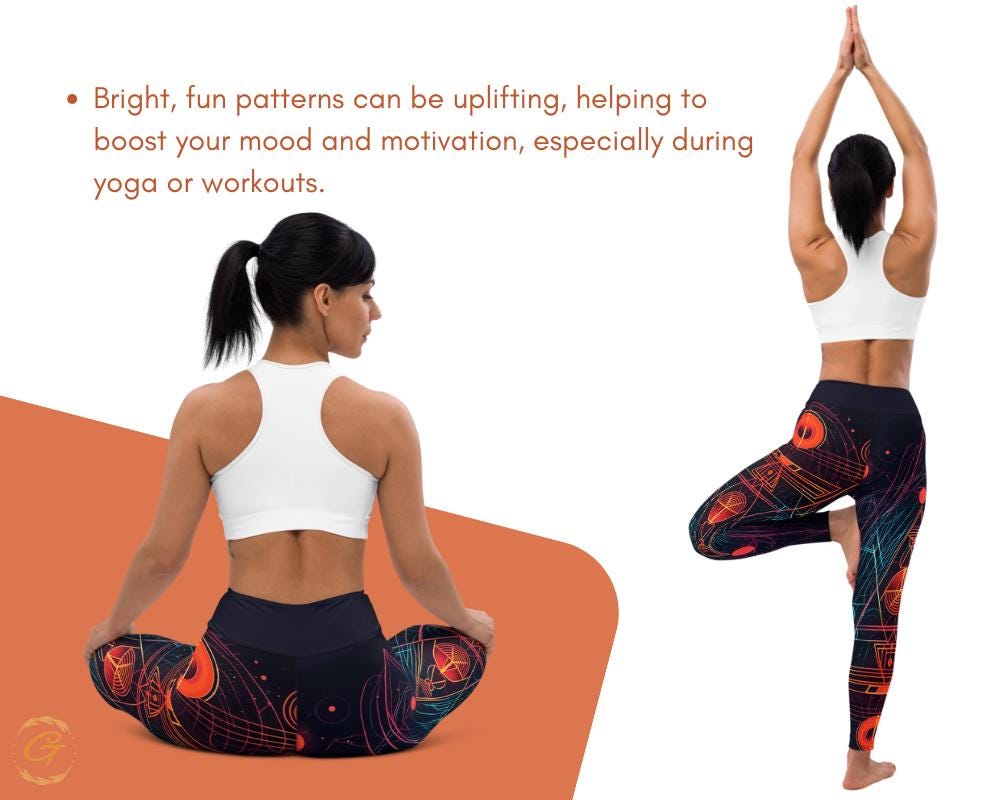 AOP Retro Sci-Fi Yoga Leggings and Shorts | High-Waisted Activewear for Women | Futuristic Workout Pants | Galaxy Compression Tights Shorts