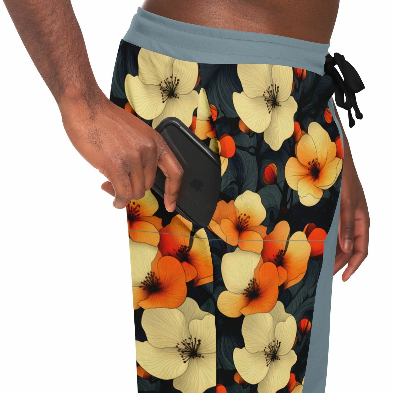 Floral Print Joggers – Vintage Aesthetic Sweatpants