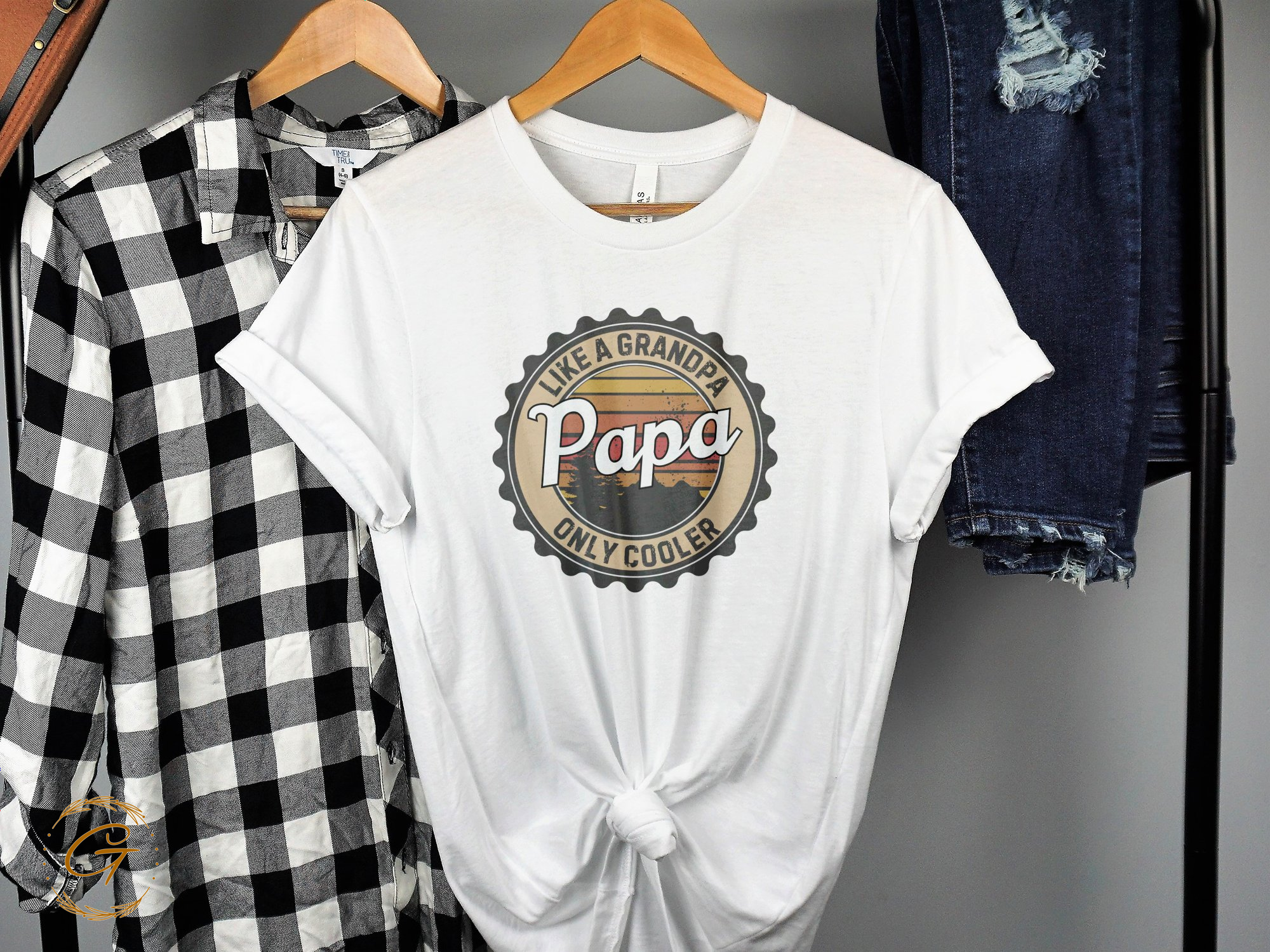 Unique Like A Grandpa Only Cooler Papa T-shirt product