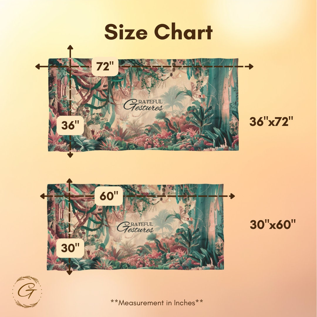 Rain Forest Colorful Beach Towel