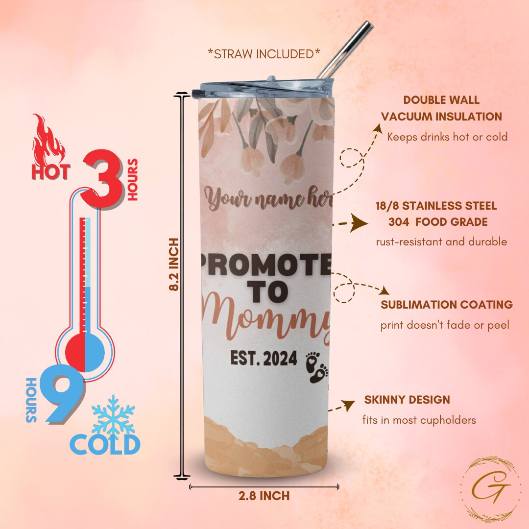 First Mothers Day 2024 Personalized Tumbler