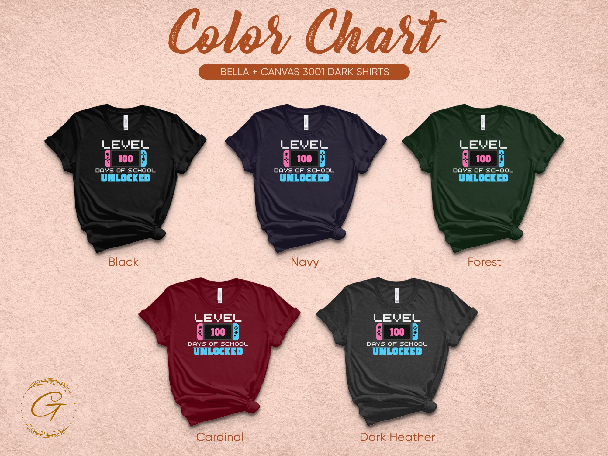 Level 100 Days of School Unlocked Shirts product type