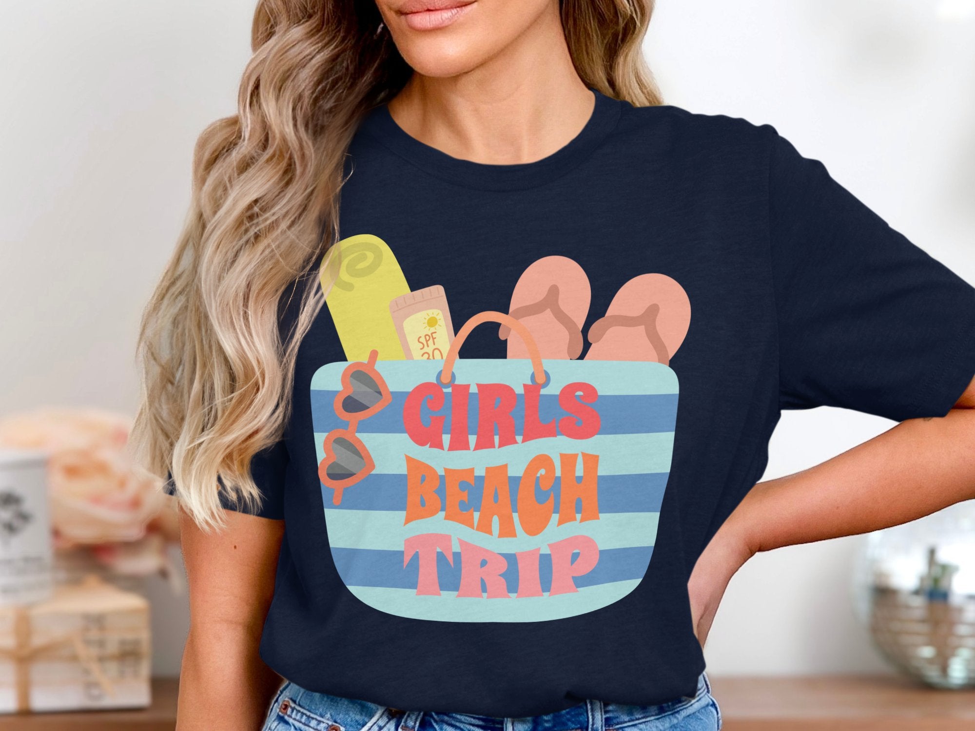Girls Beach Trip T-Shirt with Summer Essentials product type