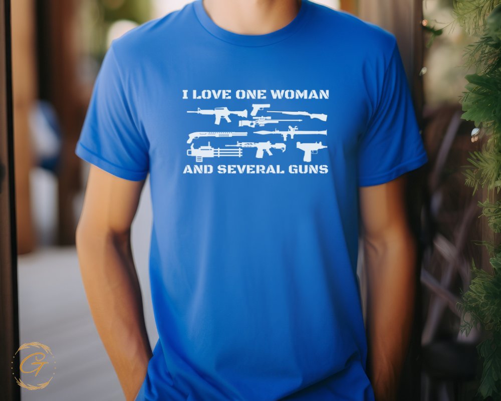 I Love One Woman And Several Guns Shirt product