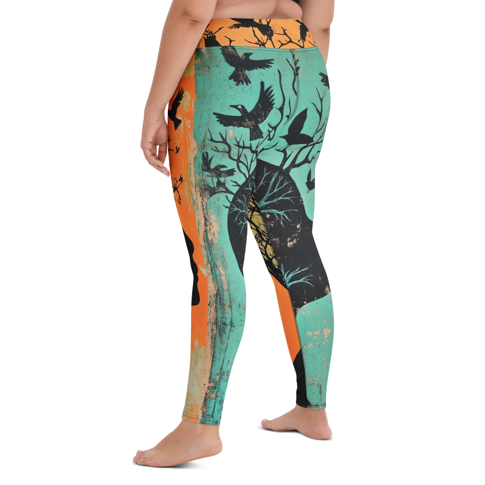 Crow Tree AOP Yoga Pants