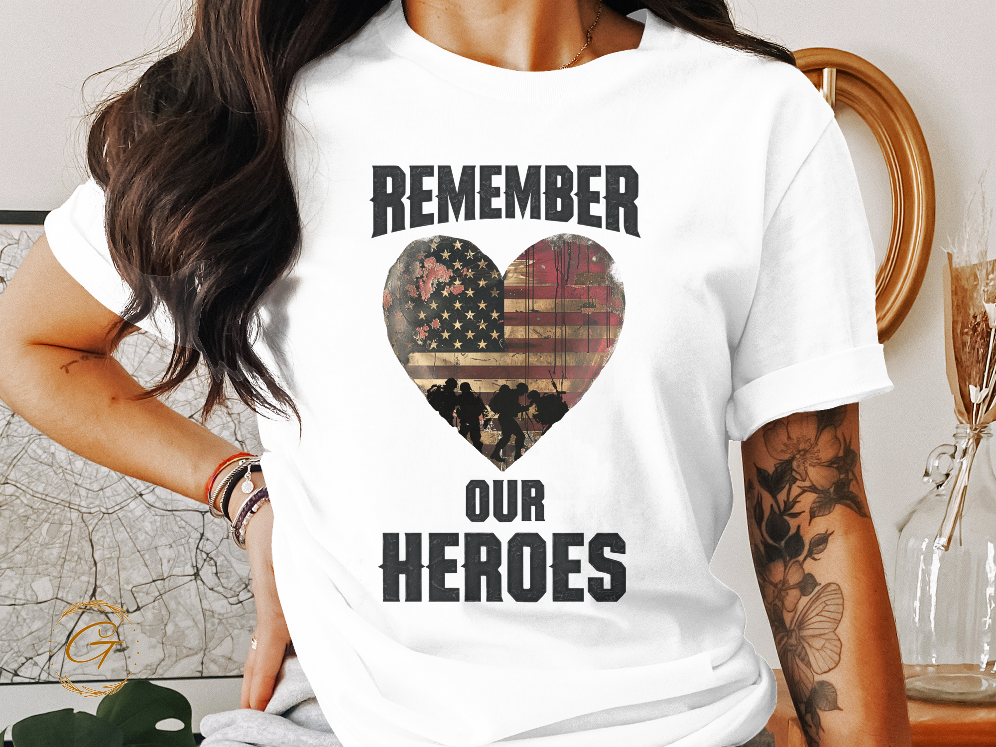Remember Our Heroes T-Shirt – Patriotic Memorial Day Graphic Tee
