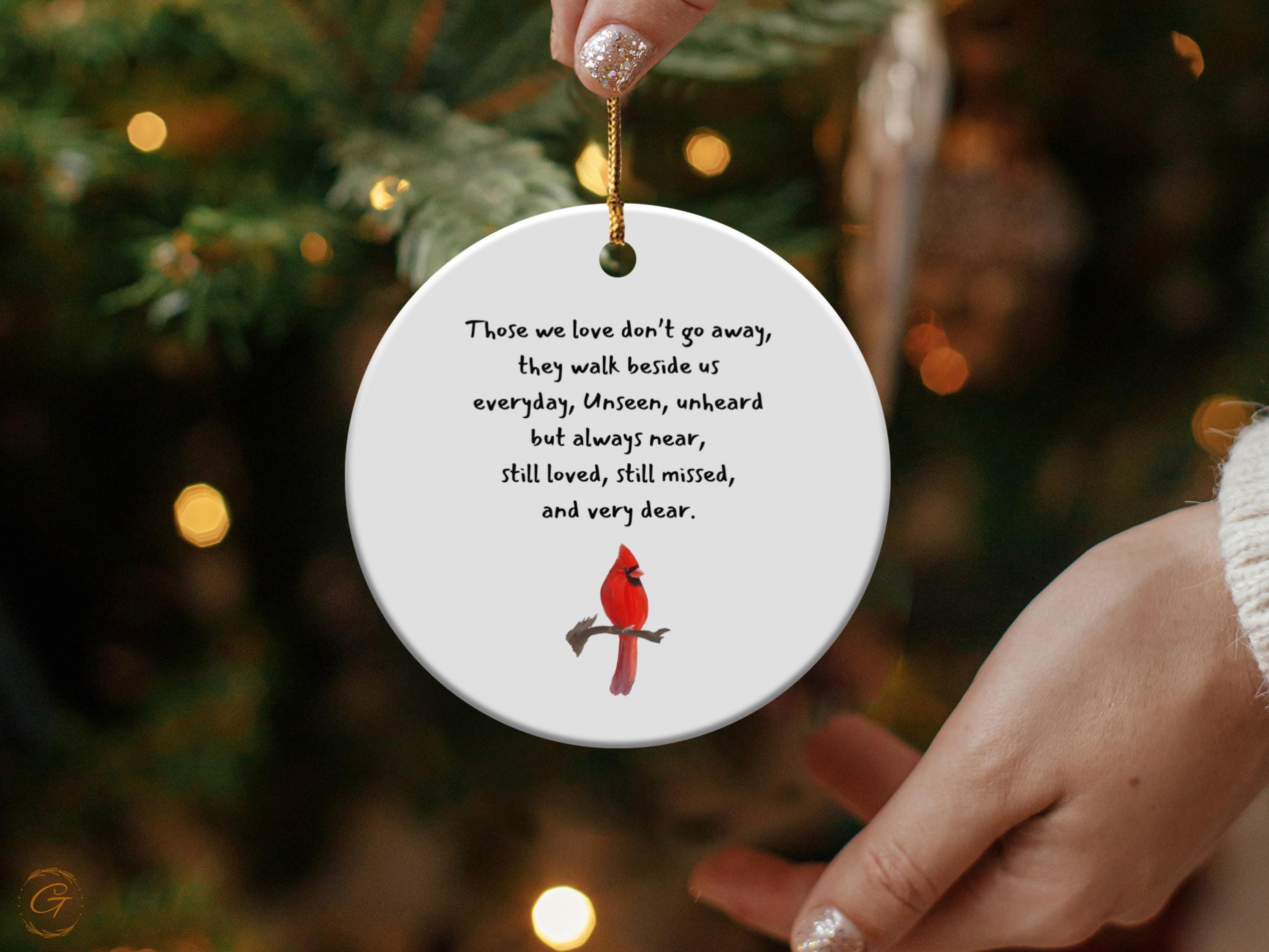 Cardinal Pet Loss Ornament - Personalized Pet Memorial Keepsake |Pet Remembrance Gift | Sympathy Ornament for Pet Loss Memorial Pet Sympathy