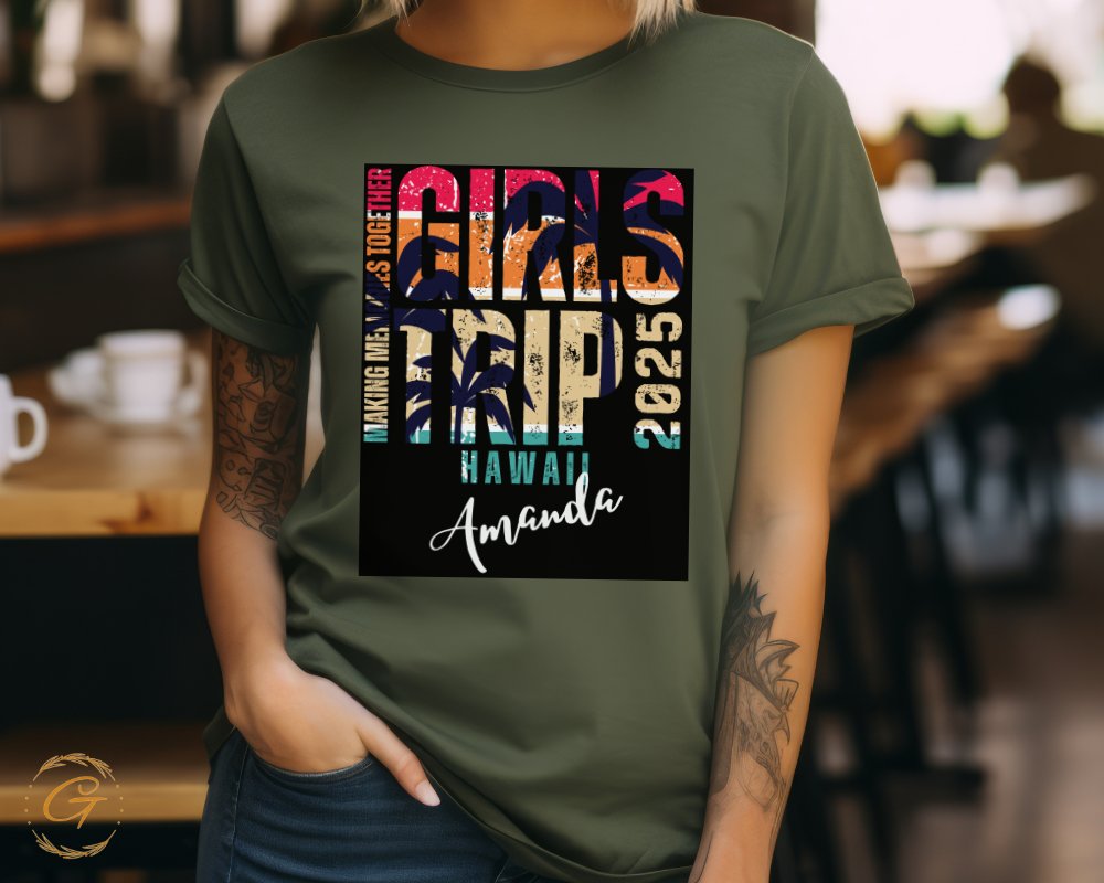 Hawaii Girls Trip 2025 Graphic Tee Shirt product