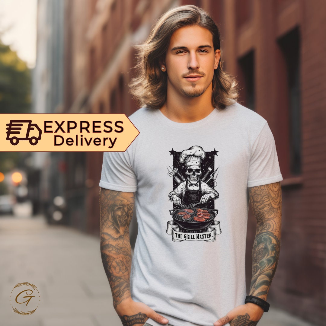 Grill Master Dad T-Shirt - Funny BBQ Cooking Tee for Fathers