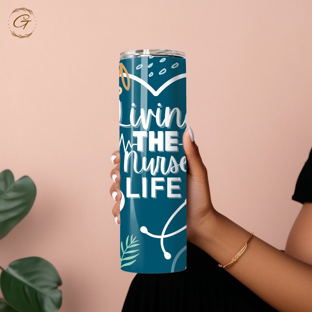 Heart Stethoscope Nurse Tumbler - Nurse Week Travel Cup