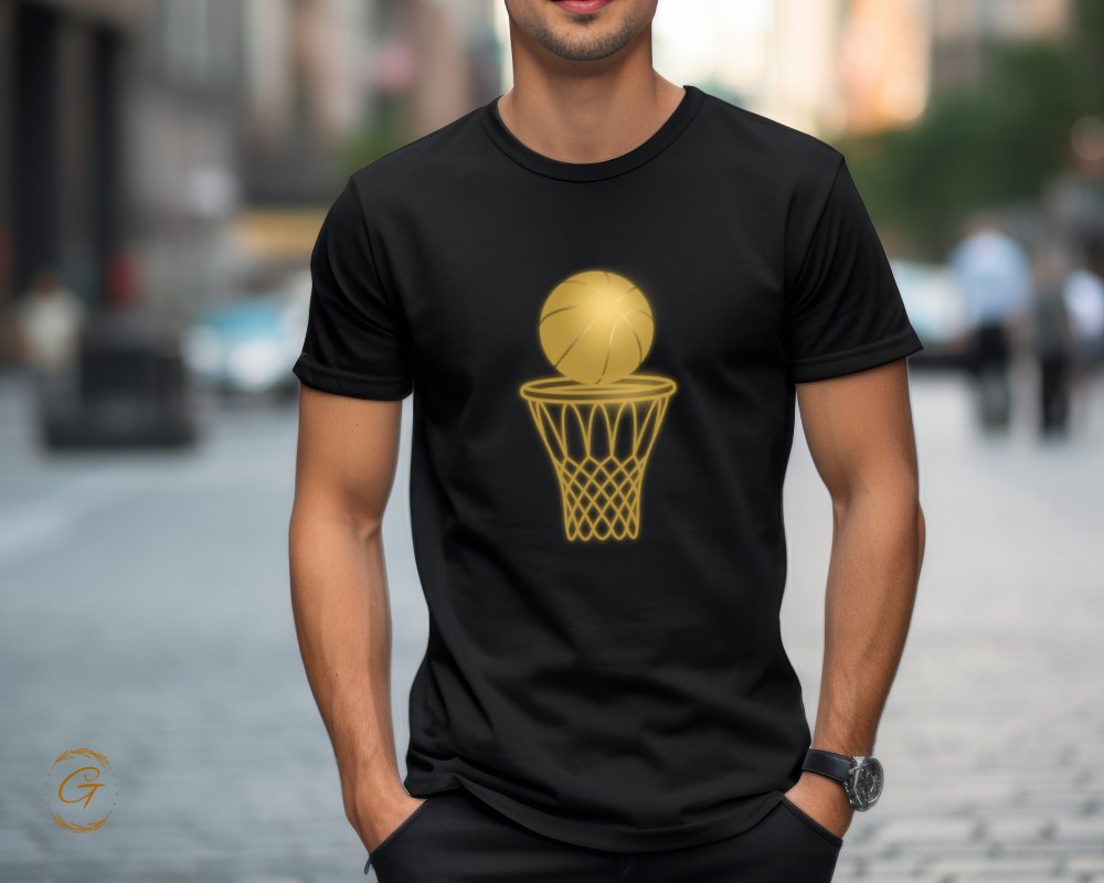 Basketball Shot Glowing Graphic Tee product