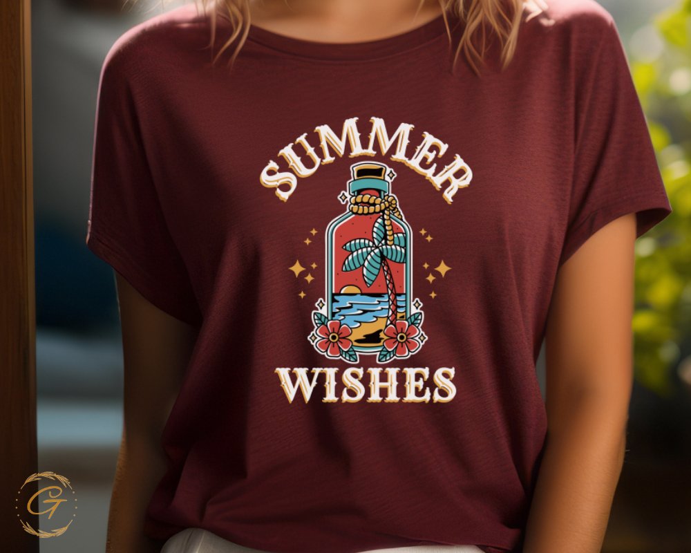 Summer Wishes Graphic Print Casual Tee product