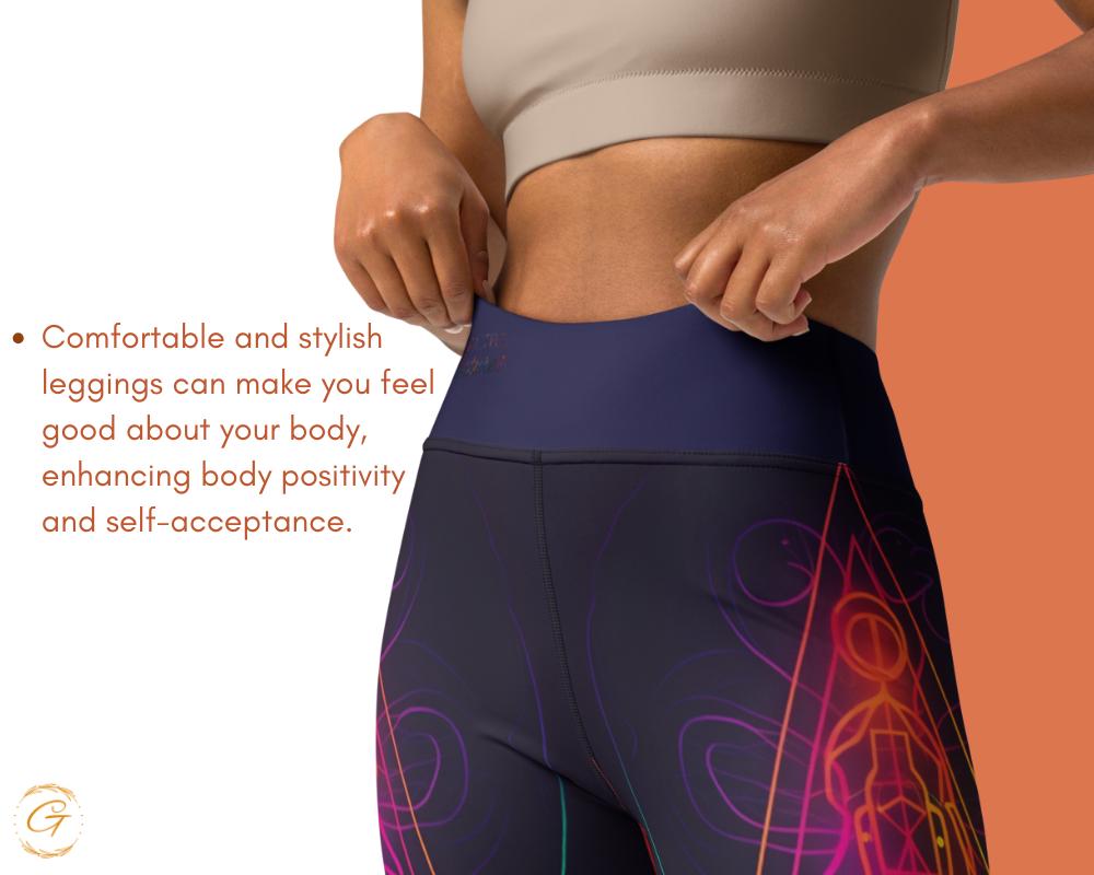 Neon Geometric AOP Yoga Leggings & Shorts