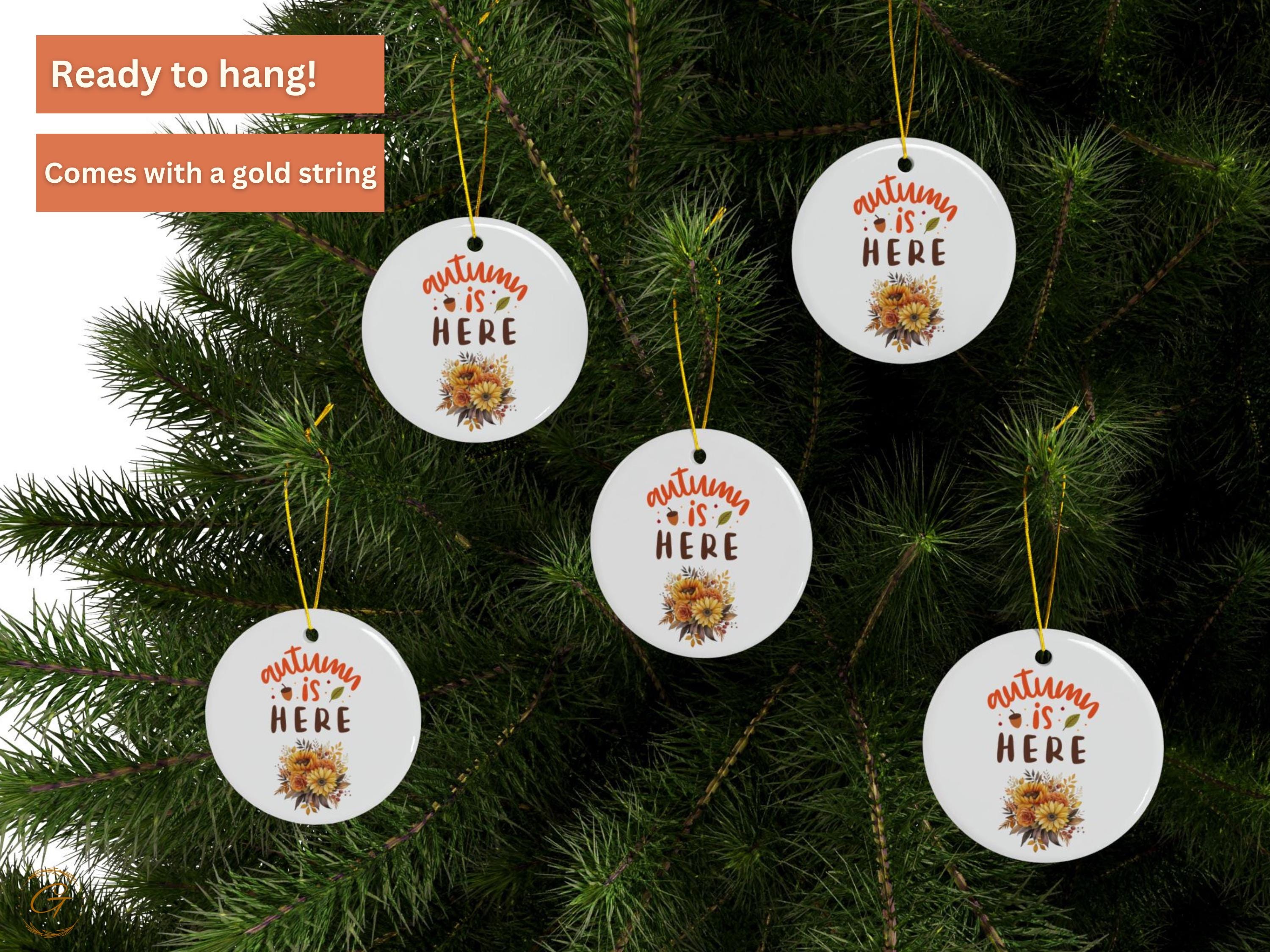 Autumn Ornament, Fall Keepsakes, Thanksgiving Decoration, Seasonal Hanging Ornament, Rustic Home Accent, Harvest Themed Decors, Unique Gifts