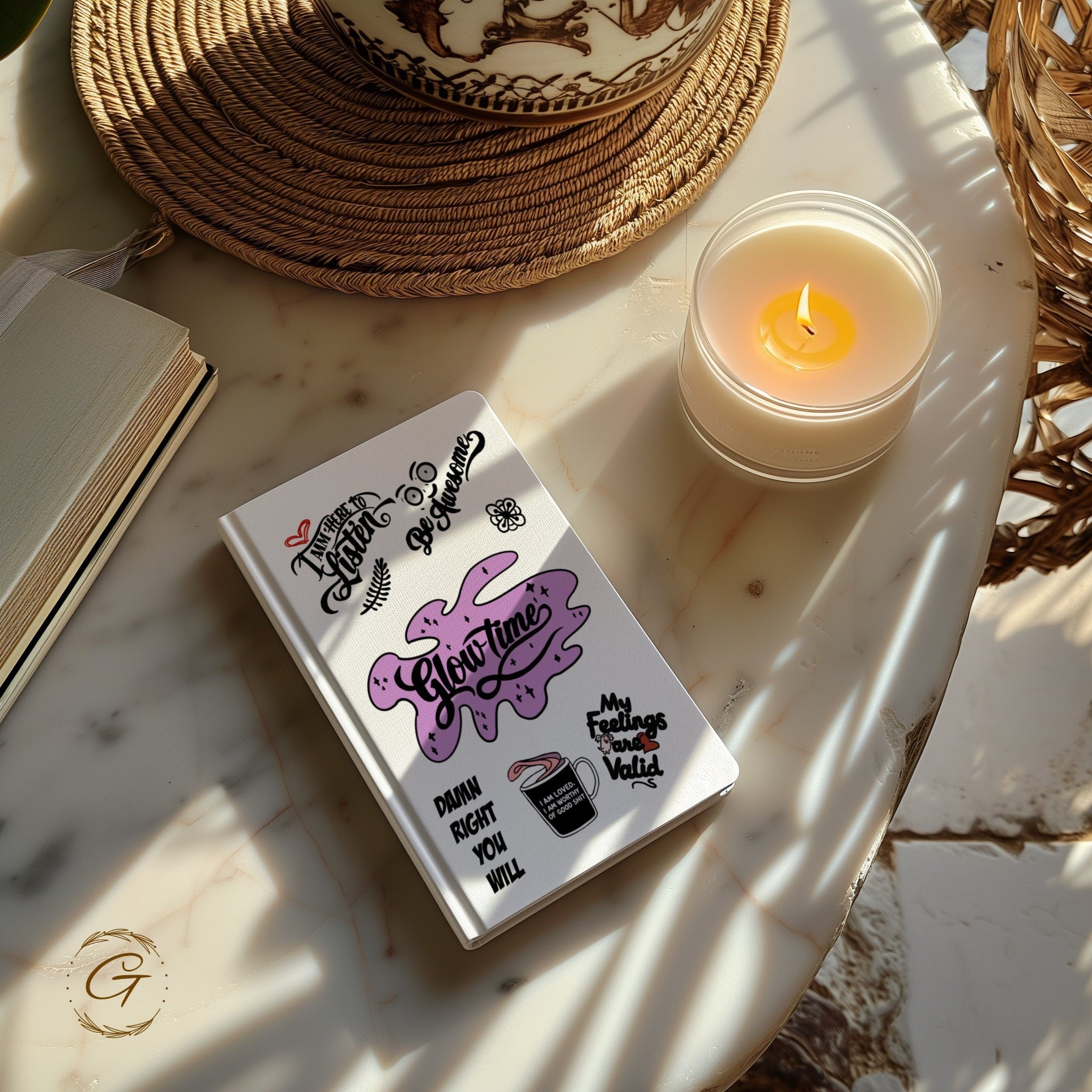 Glowtime Diary Inspirational Journal Notebook