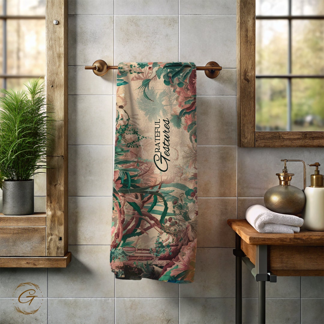 Rain Forest Colorful Beach Towel