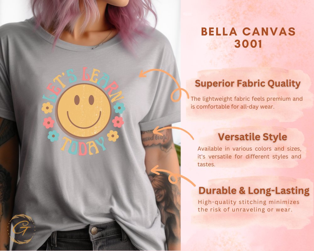 Let's Learn Today Happy Smiley Face T-Shirt product