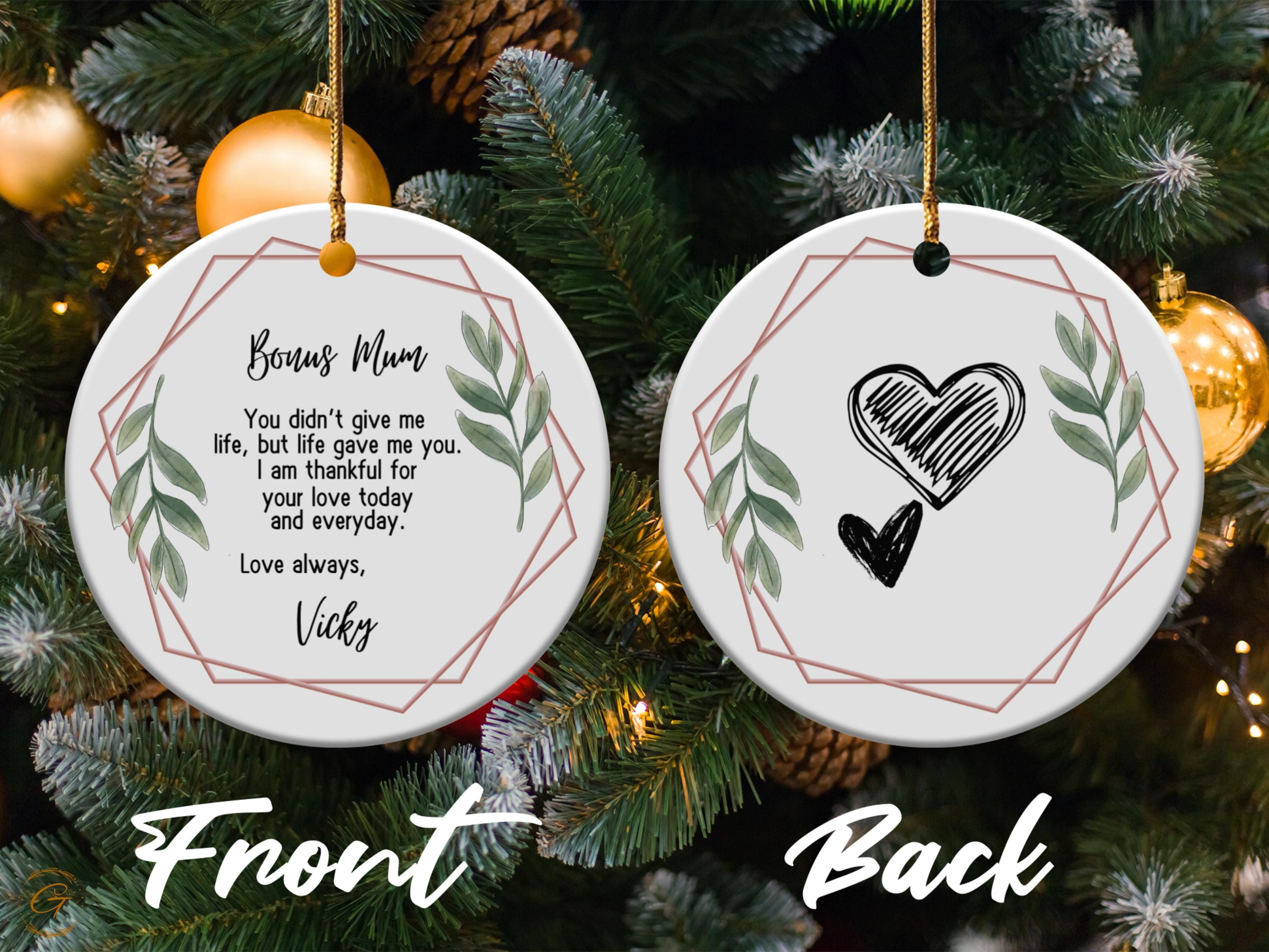 Personalized Step Mum Ornament 2024, Mum Christmas Gift