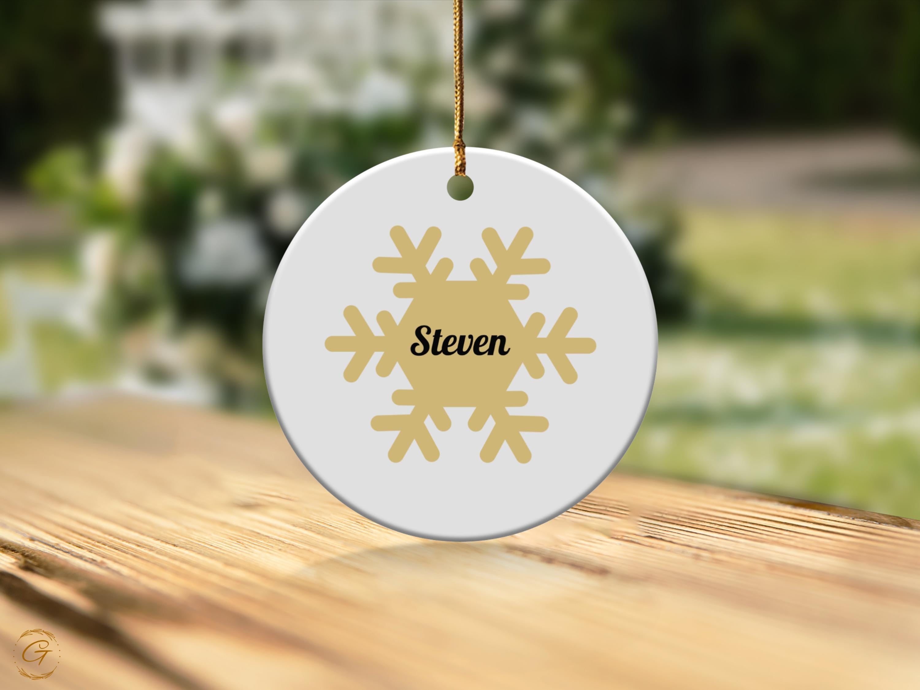 Personalized Snowflake with Custom Name Ornament, Christmas Tree Decoration, Custom Name Ornaments, Holiday Gifts, Festive Home Decor Accent