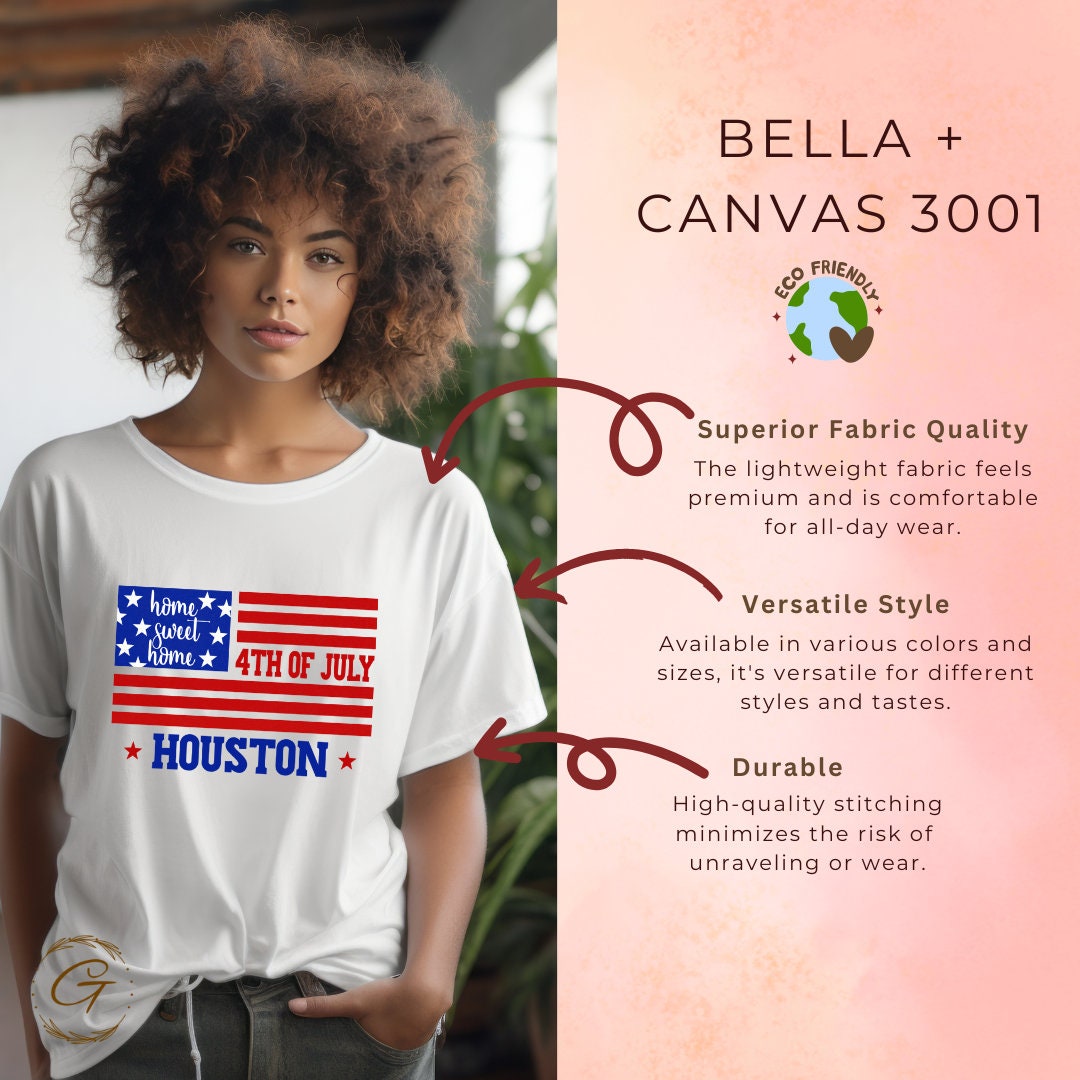 Home Sweet Home 4th of July T-Shirt – Patriotic American Flag Graphic Tee
