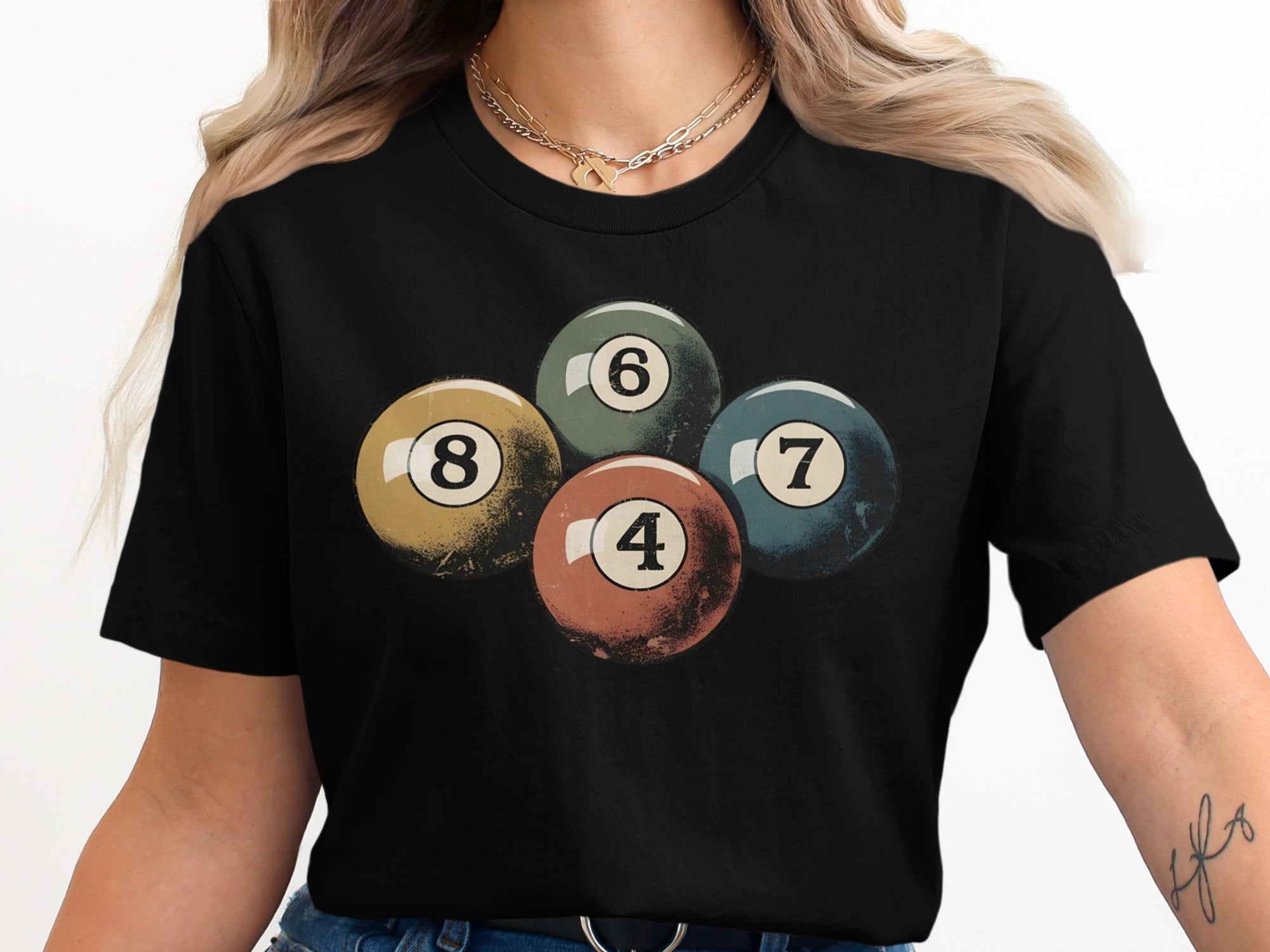 Vintage Billiard Balls Graphic Women's T-Shirt product type