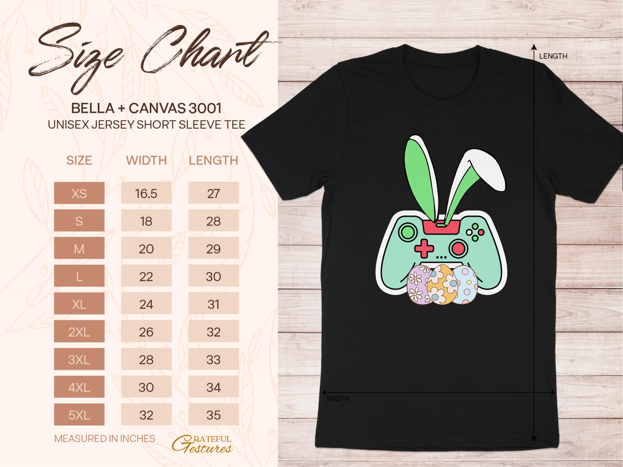Cute Easter Bunny Video Game Controller Tee product