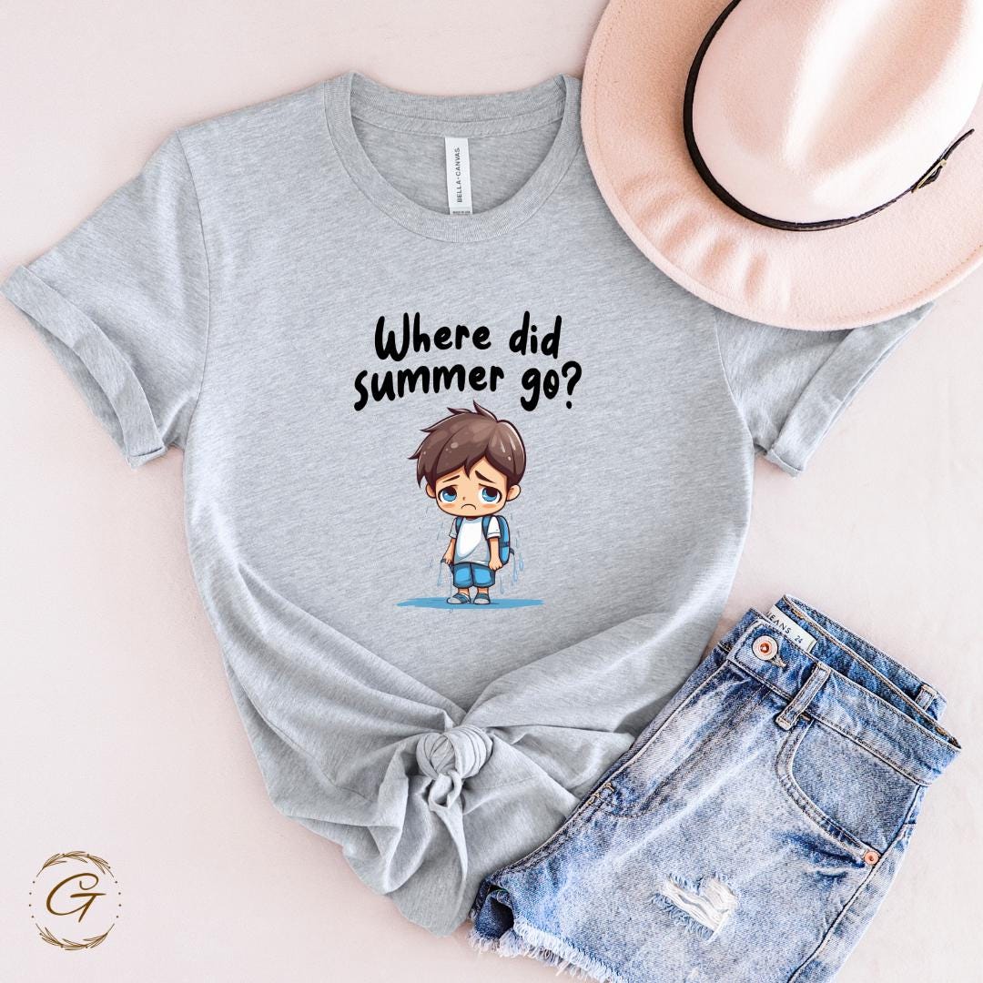Funny Sad Boy Cartoon T-Shirt – Quirky Emotional Graphic Tee