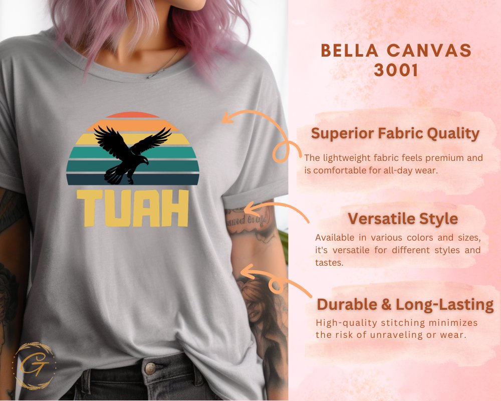 Retro Sunset TUAH Design Unisex T-Shirt product type