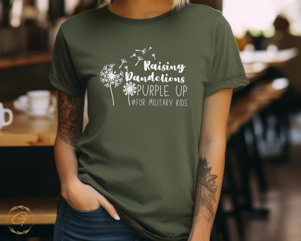 Raising Dandelions Purple Up Military Kids product