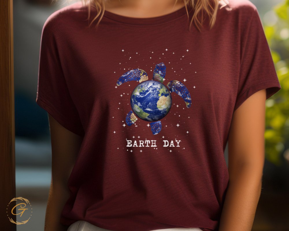 Celebrate Earth Day Turtle Design T-Shirt product type