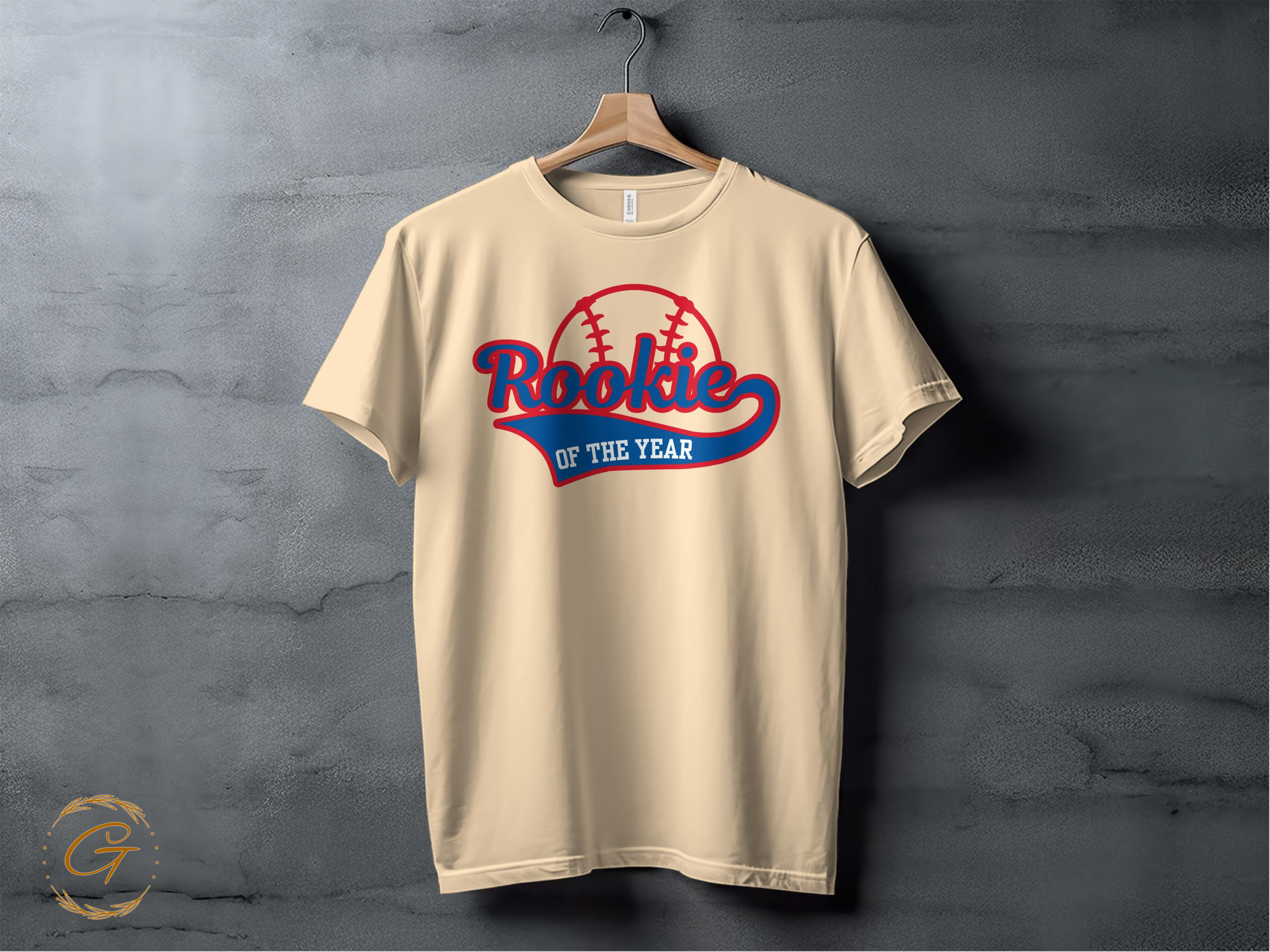Rookie of the Year Baseball Design T-shirt product type