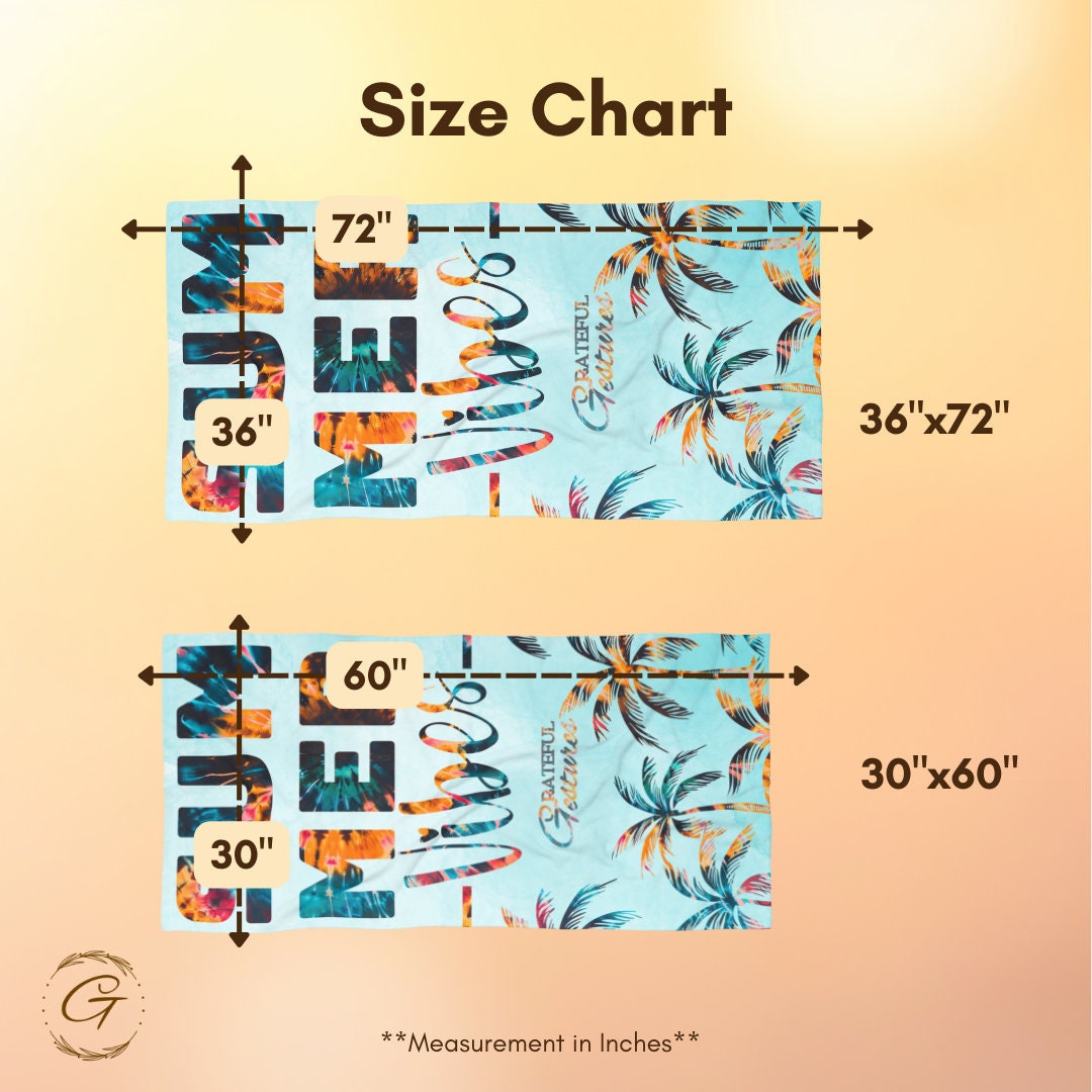 Summer Vibes Beach Towel