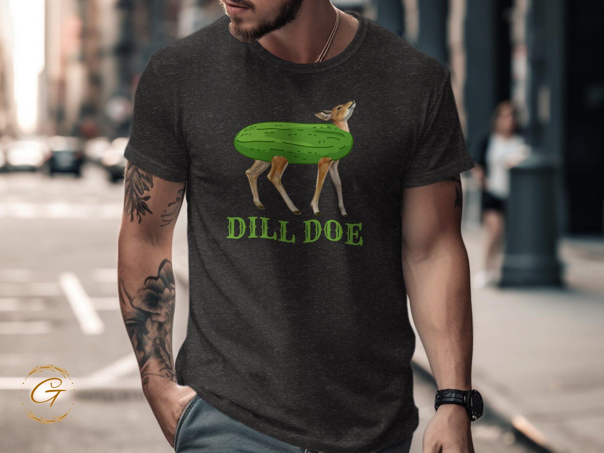 Funny Pun T-Shirt, Dill Doe Graphic Tee