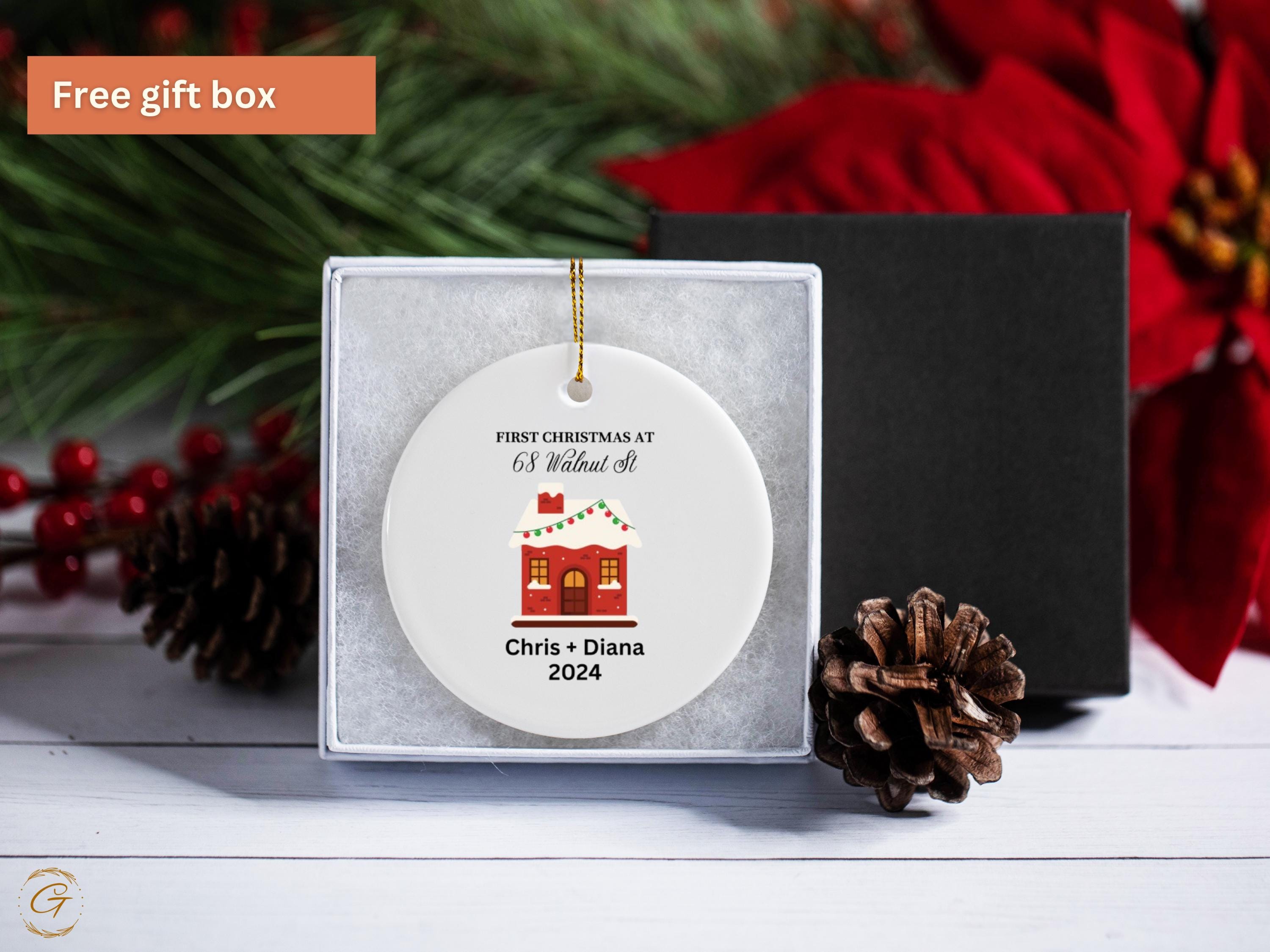 Personalized First Christmas Ornament, Custom Family Ornament, Christmas Keepsakes 2024, Holiday Decoration Keepsakes, Ideal Gift for Family