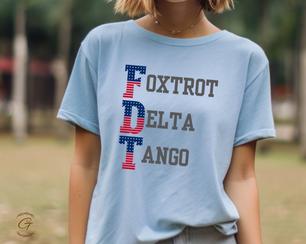 Patriotic Foxtrot Delta Tango Graphic T-Shirt product