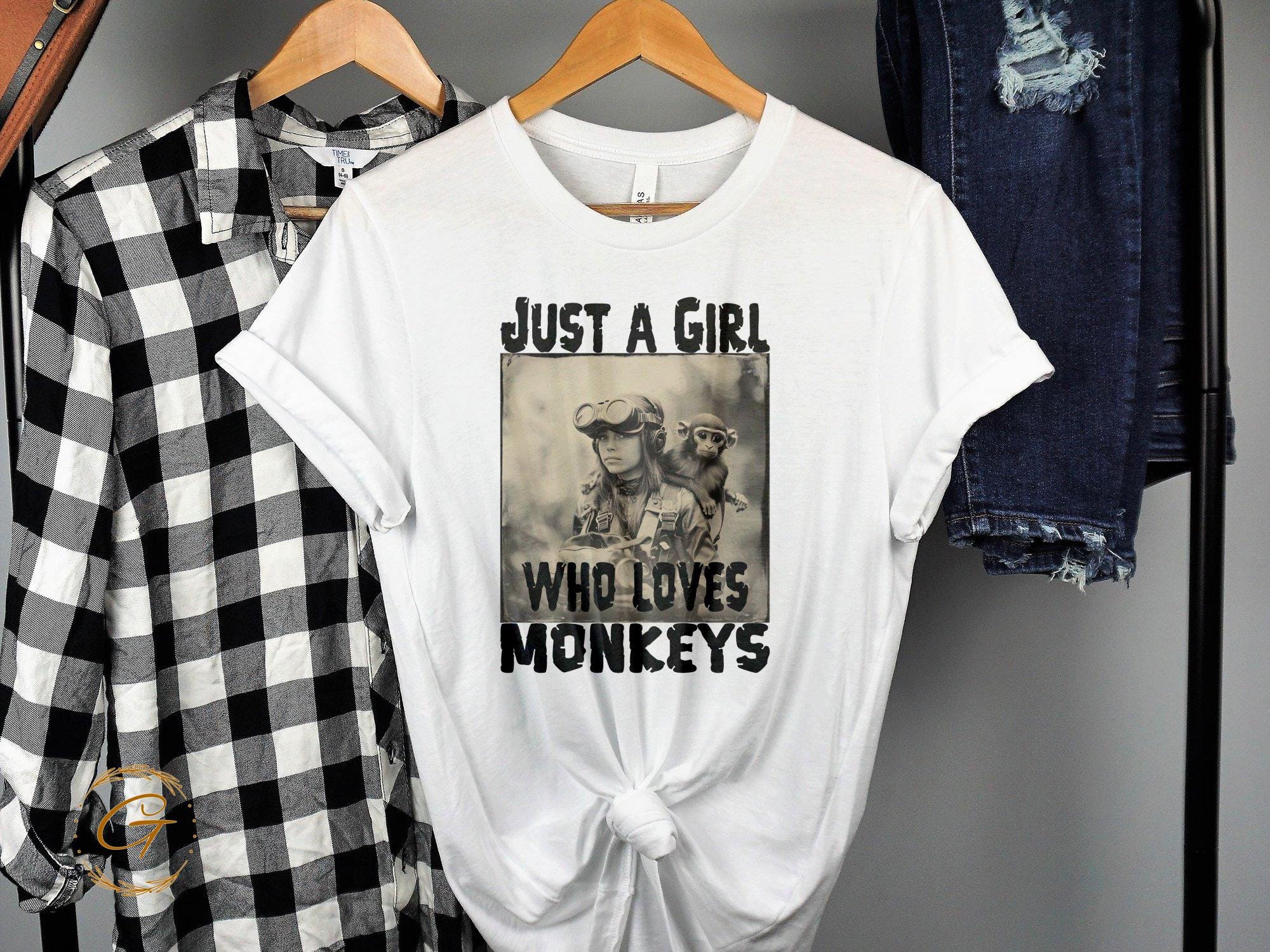 Just a Girl Who Loves Monkeys Graphic Tee