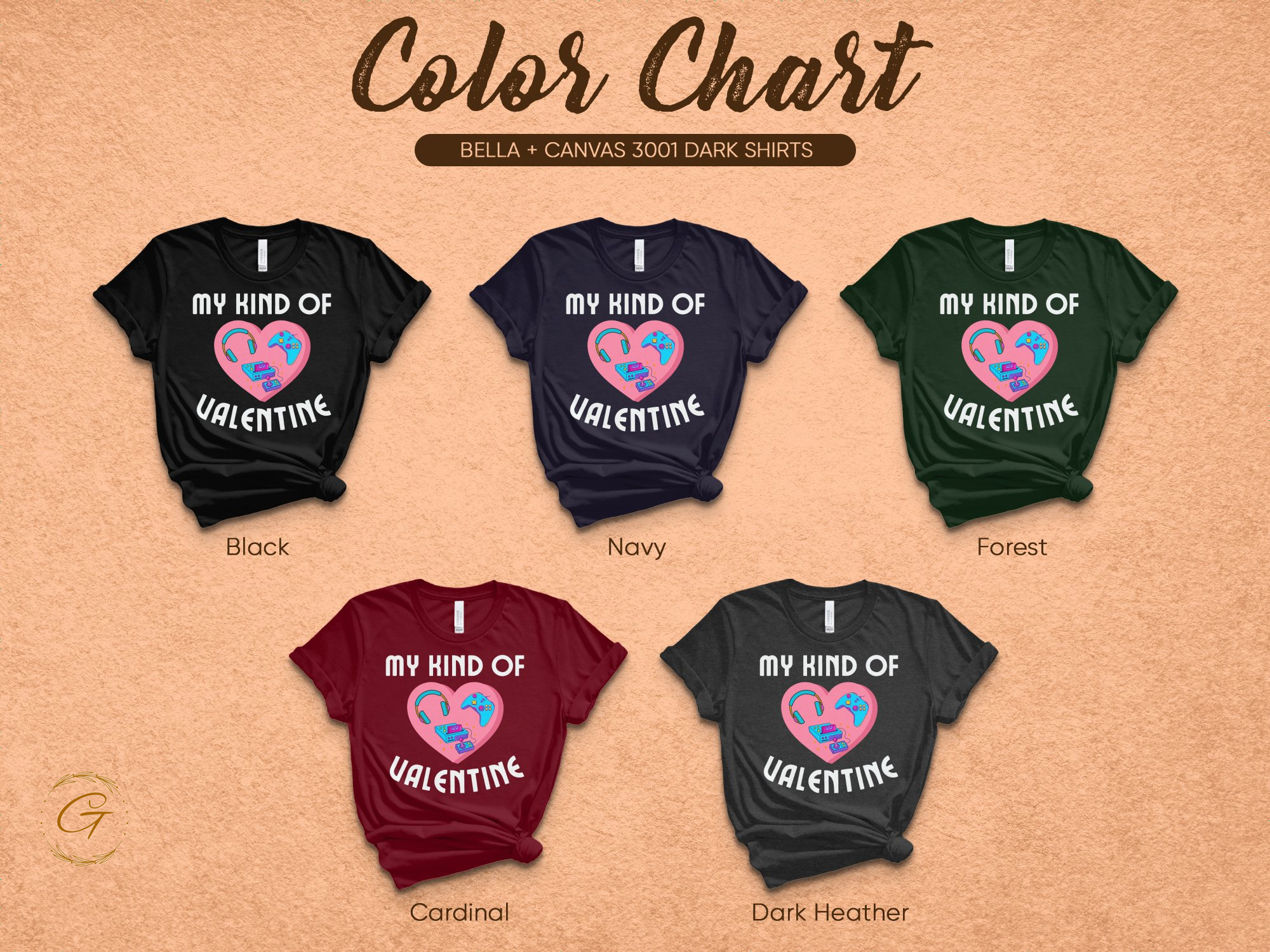 My Kind of Valentine Dark Heather Shirt product type