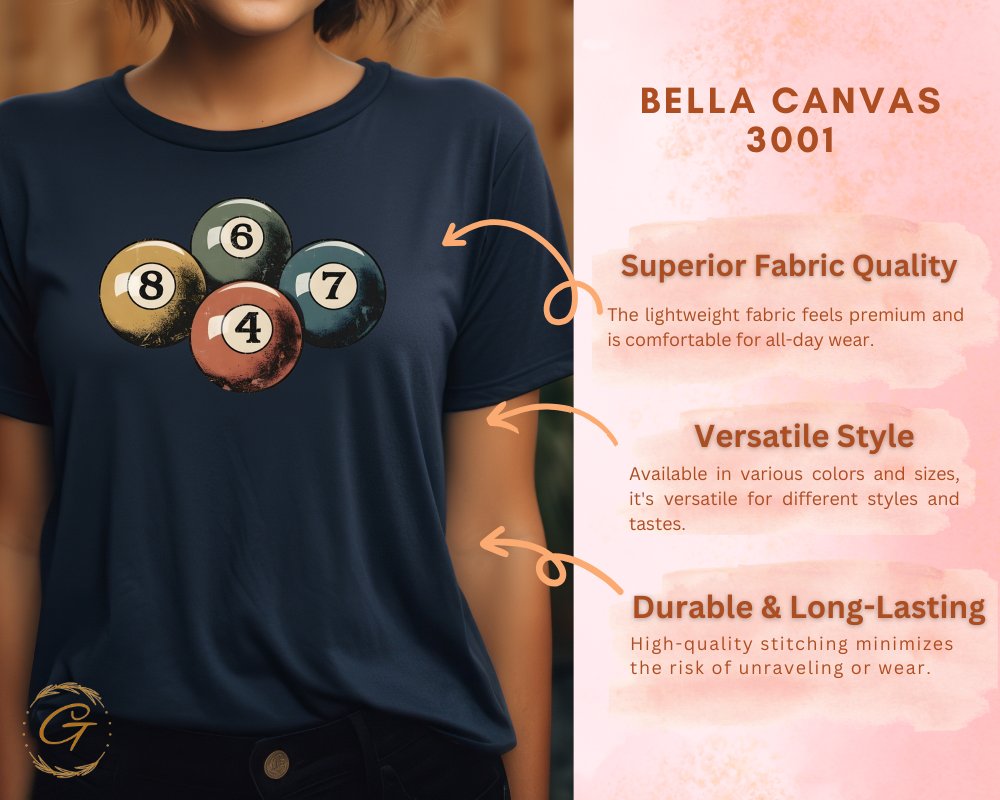 Trendy billiard balls printed shirt product type