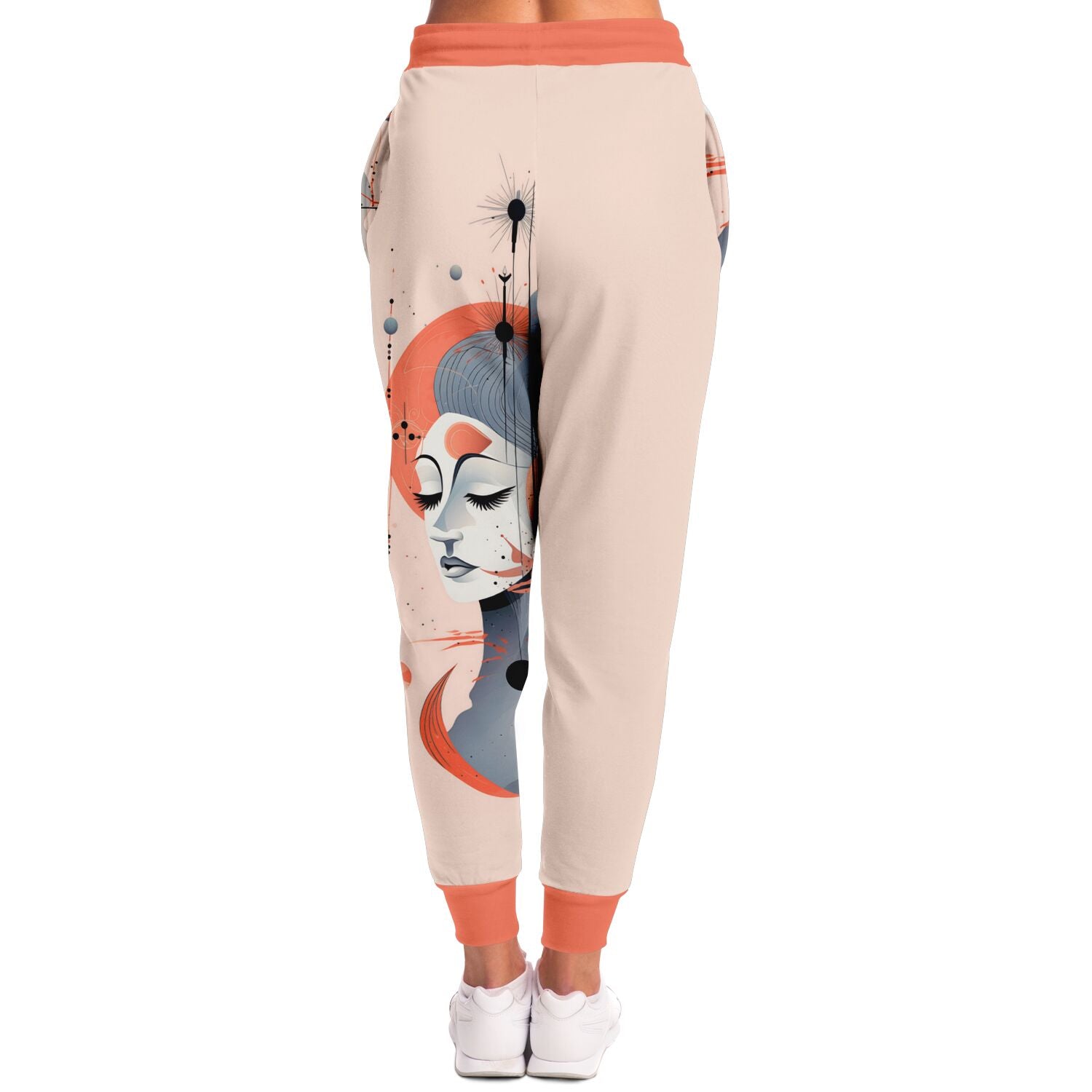 Surreal Cosmic Goddess Joggers – Abstract Feminine Art Sweatpants