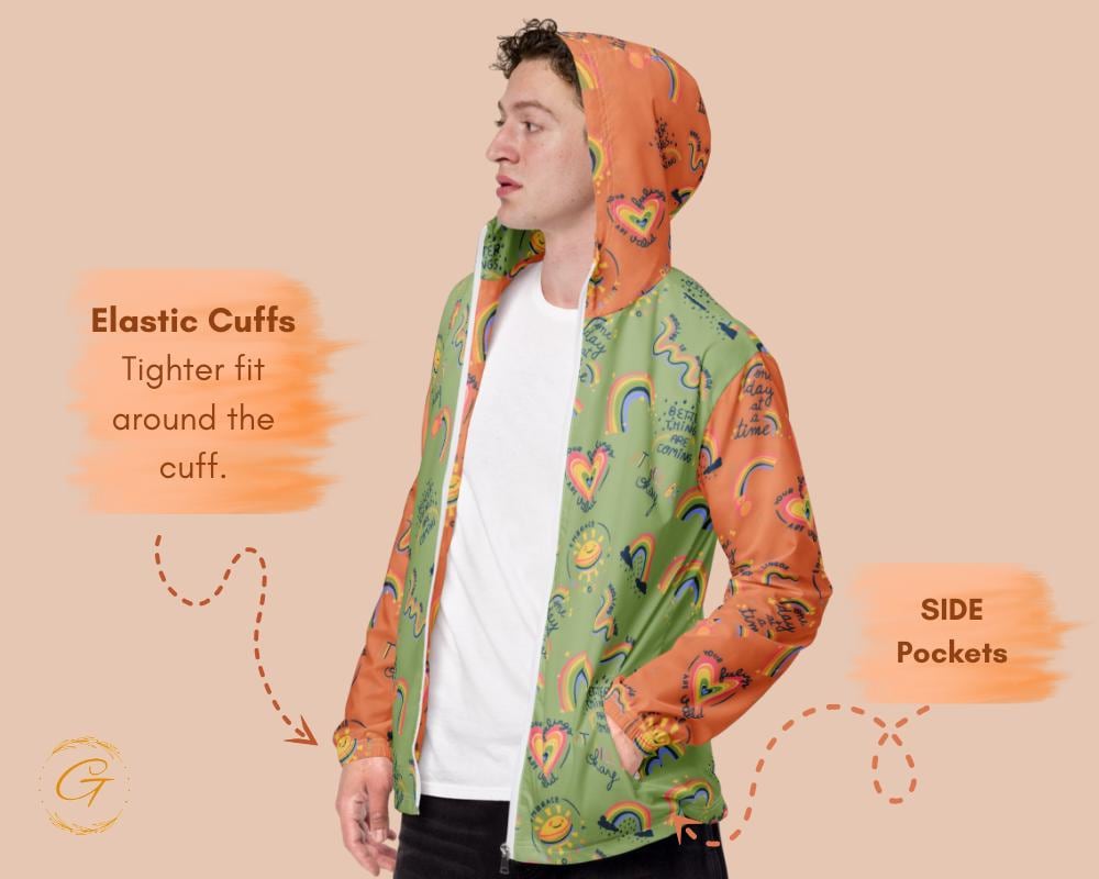 Men’s Windbreaker Mental Health Awareness Jacket