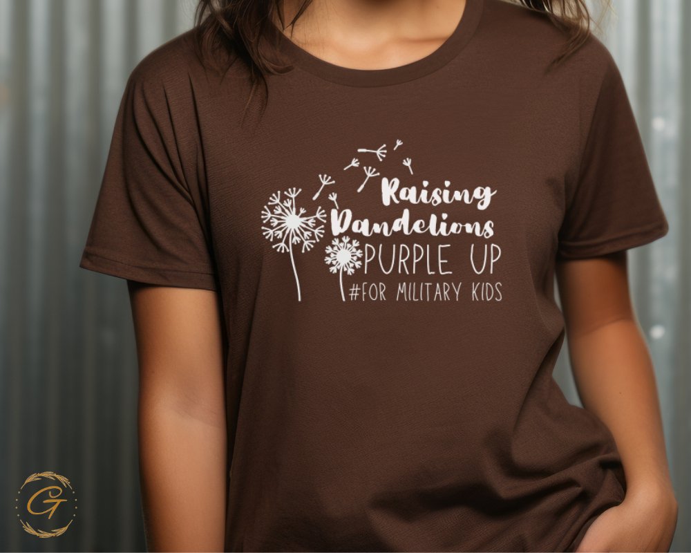 Raising Dandelions Purple Up for Military Kids product