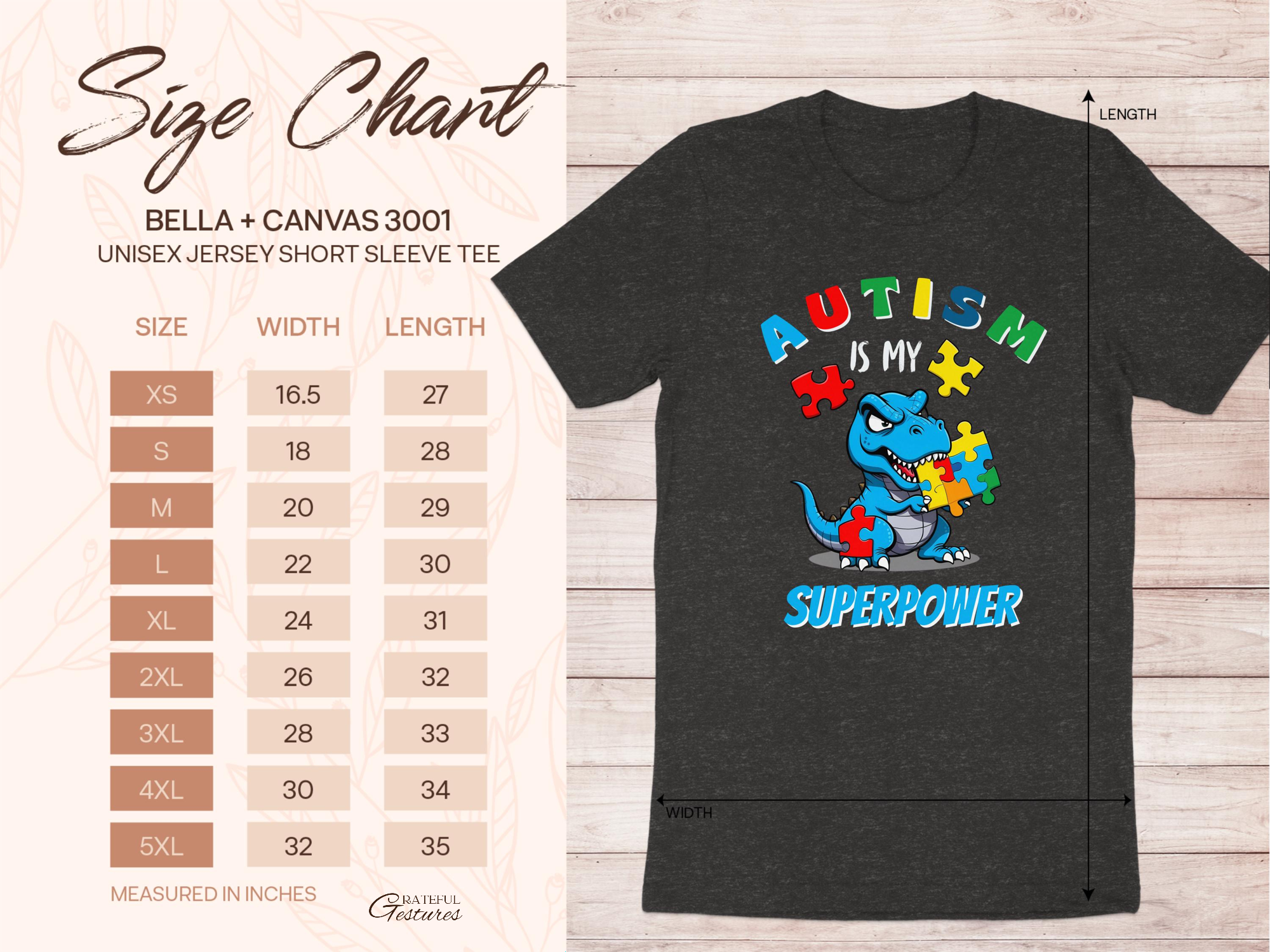 Autism is My Superpower Dinosaur Graphic Tee product