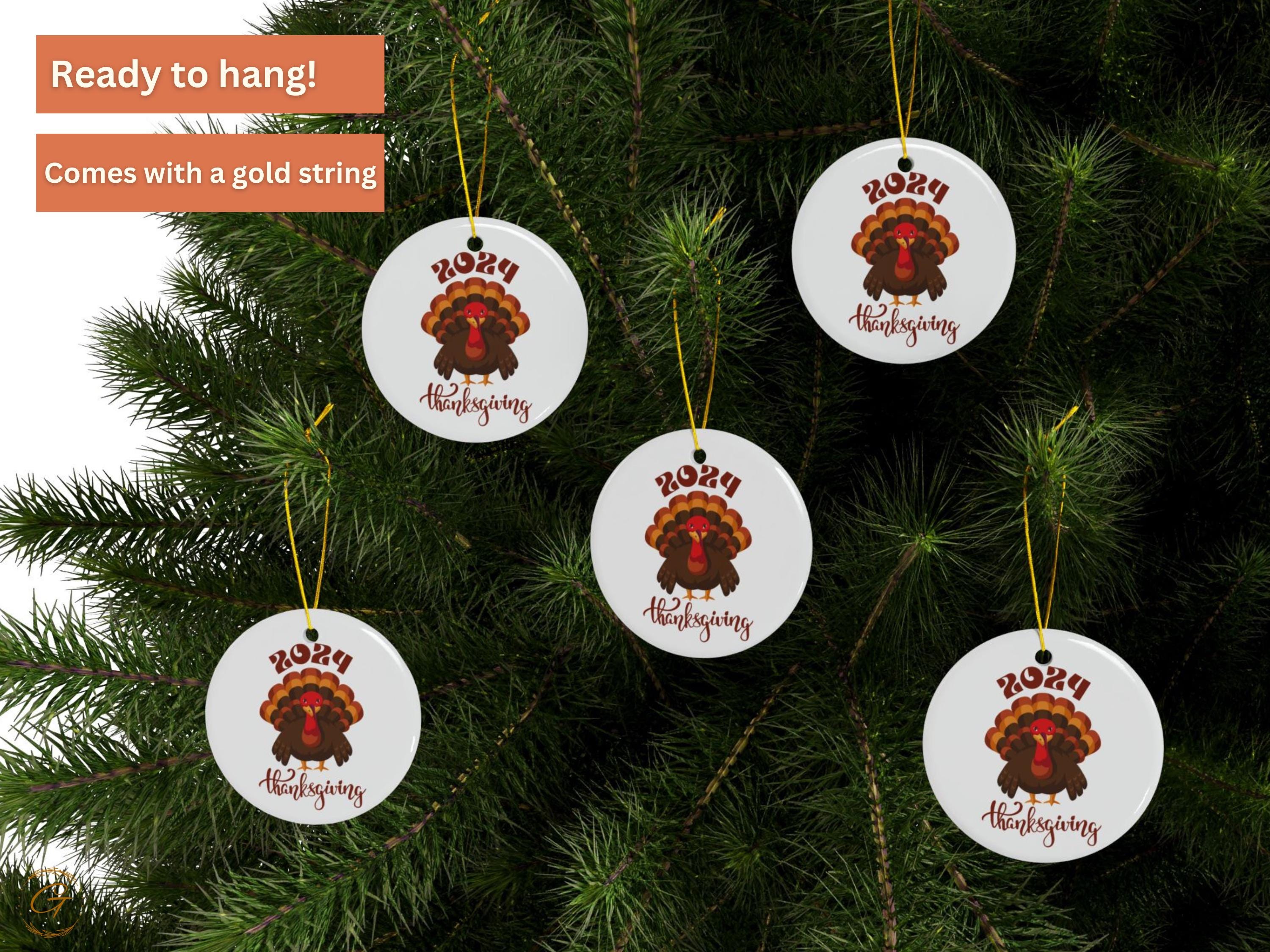 Turkey Thanksgiving Ornaments, Thanksgiving Keepsakes, Holiday Gifts Autumn Decor, Festive Celebration Home Decor, Turkey Lover Holiday Gift