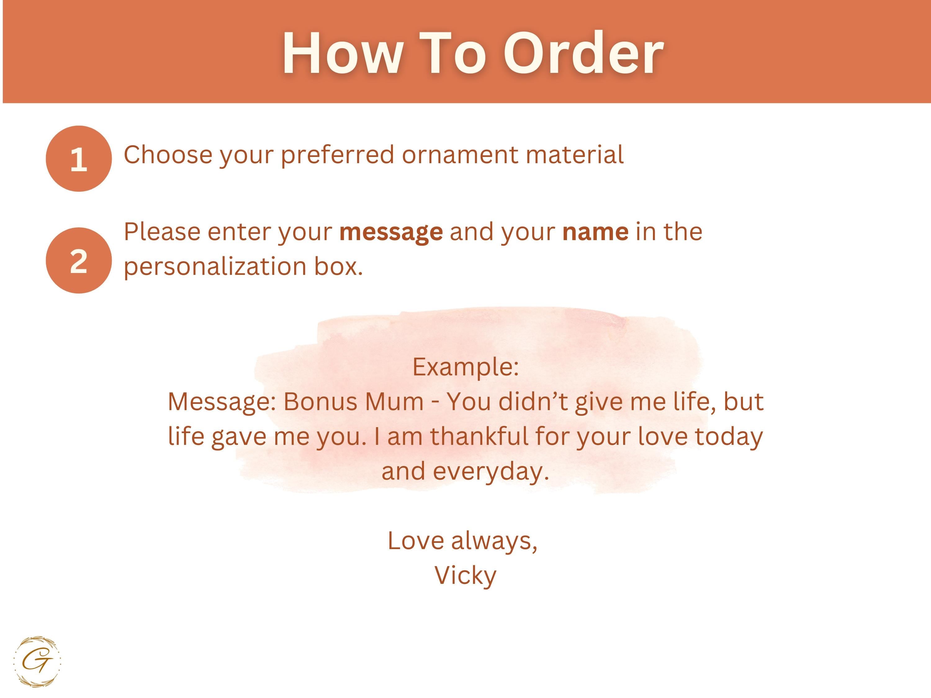 Personalized Step Mum Ornament 2024, Mum Christmas Gift