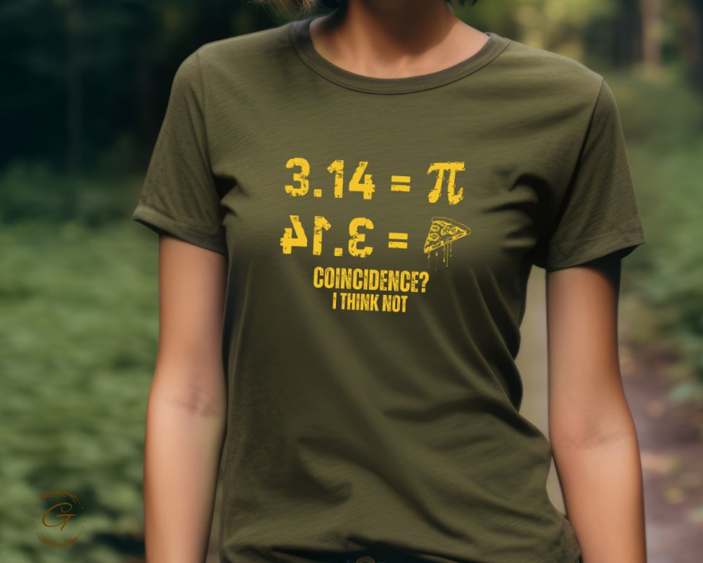Hilarious Pi Day Design Equals Pizza Product Shirt