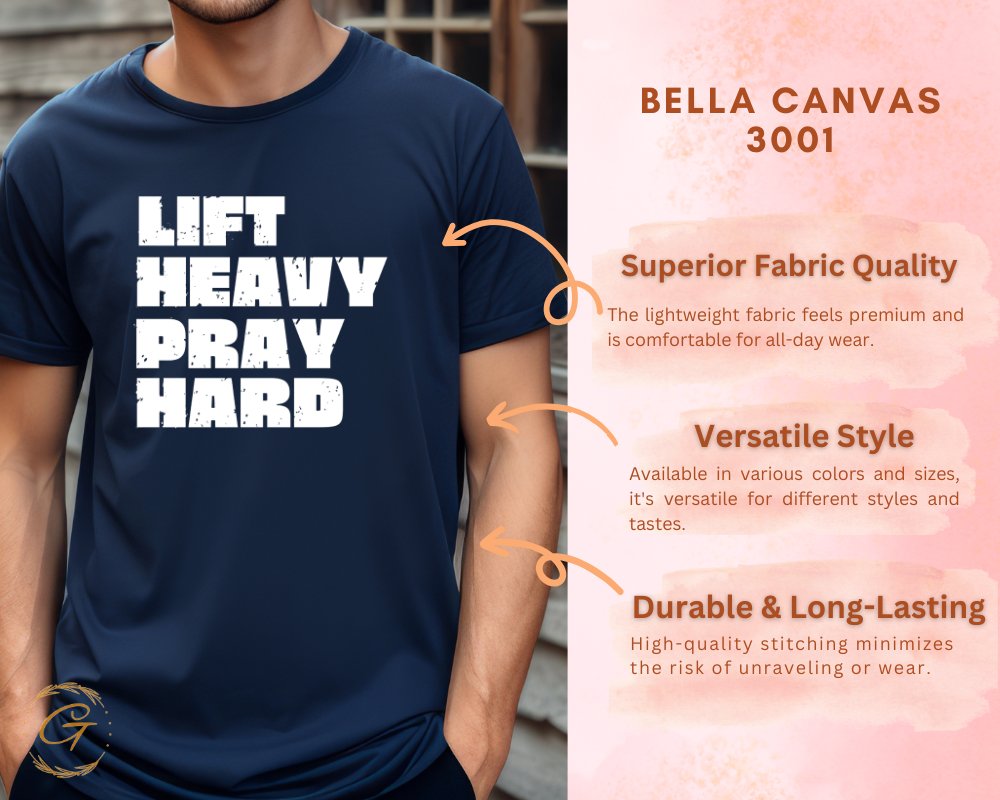 Lift Heavy Pray Hard t-shirt product type