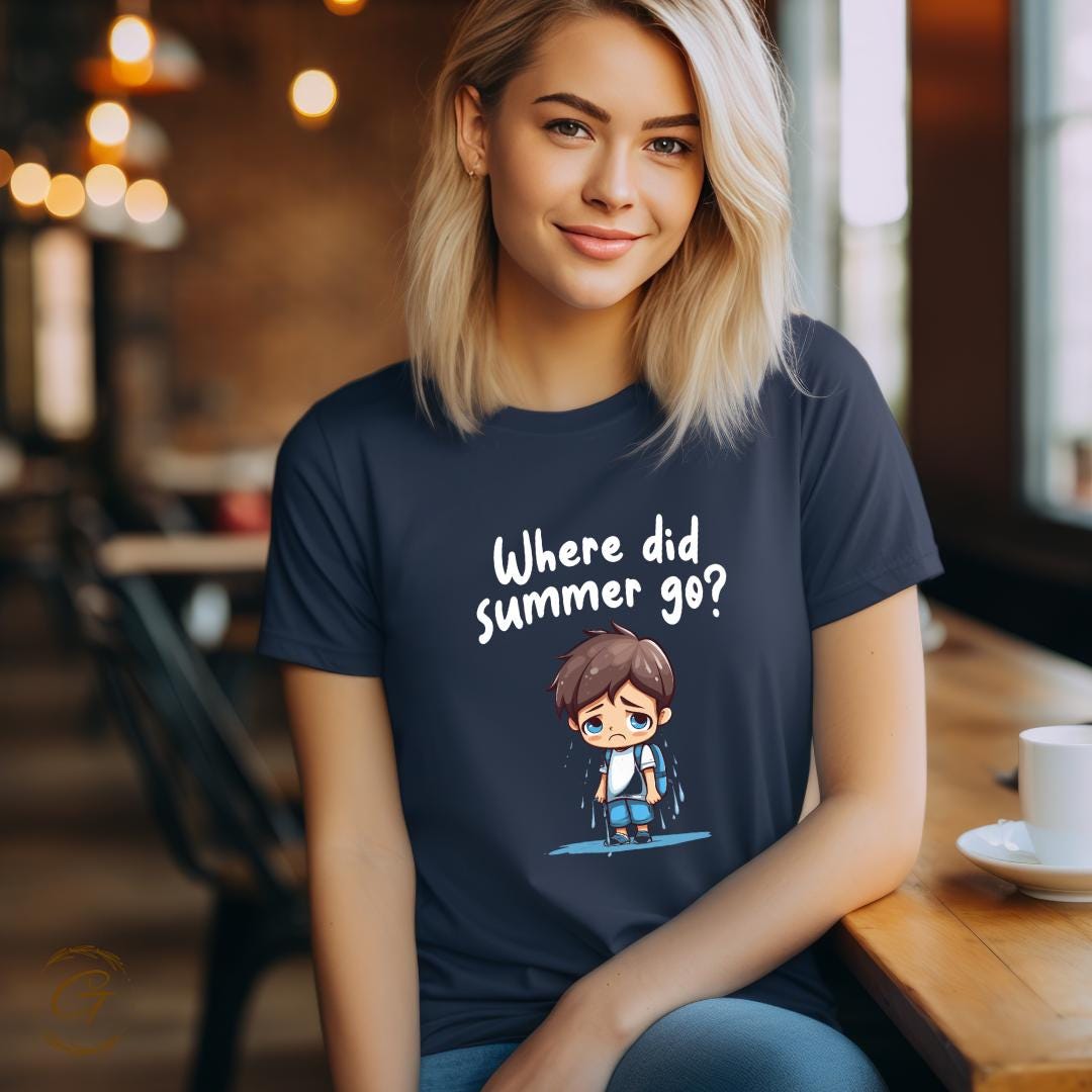 Funny Sad Boy Cartoon T-Shirt – Quirky Emotional Graphic Tee