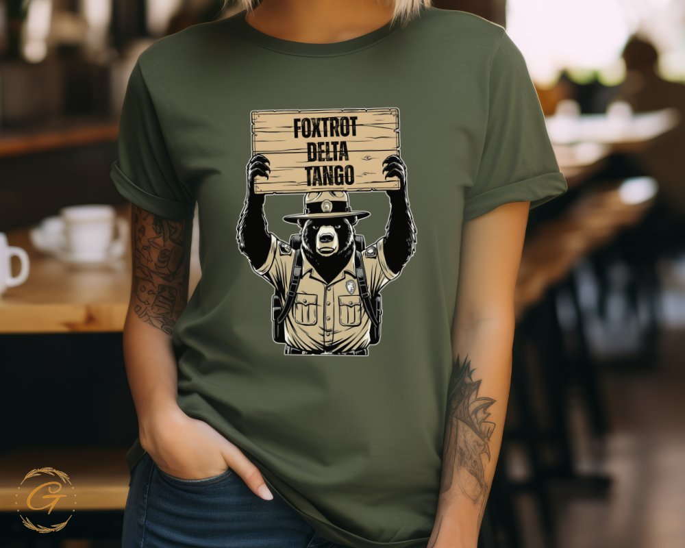 Foxtrot Delta Tango Bear Illustration T-Shirt product type