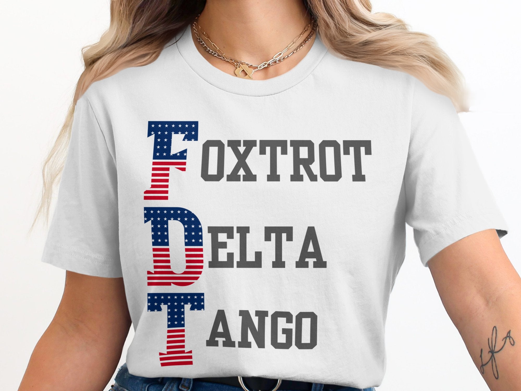 Patriotic Foxtrot Delta Tango Design Shirt product type