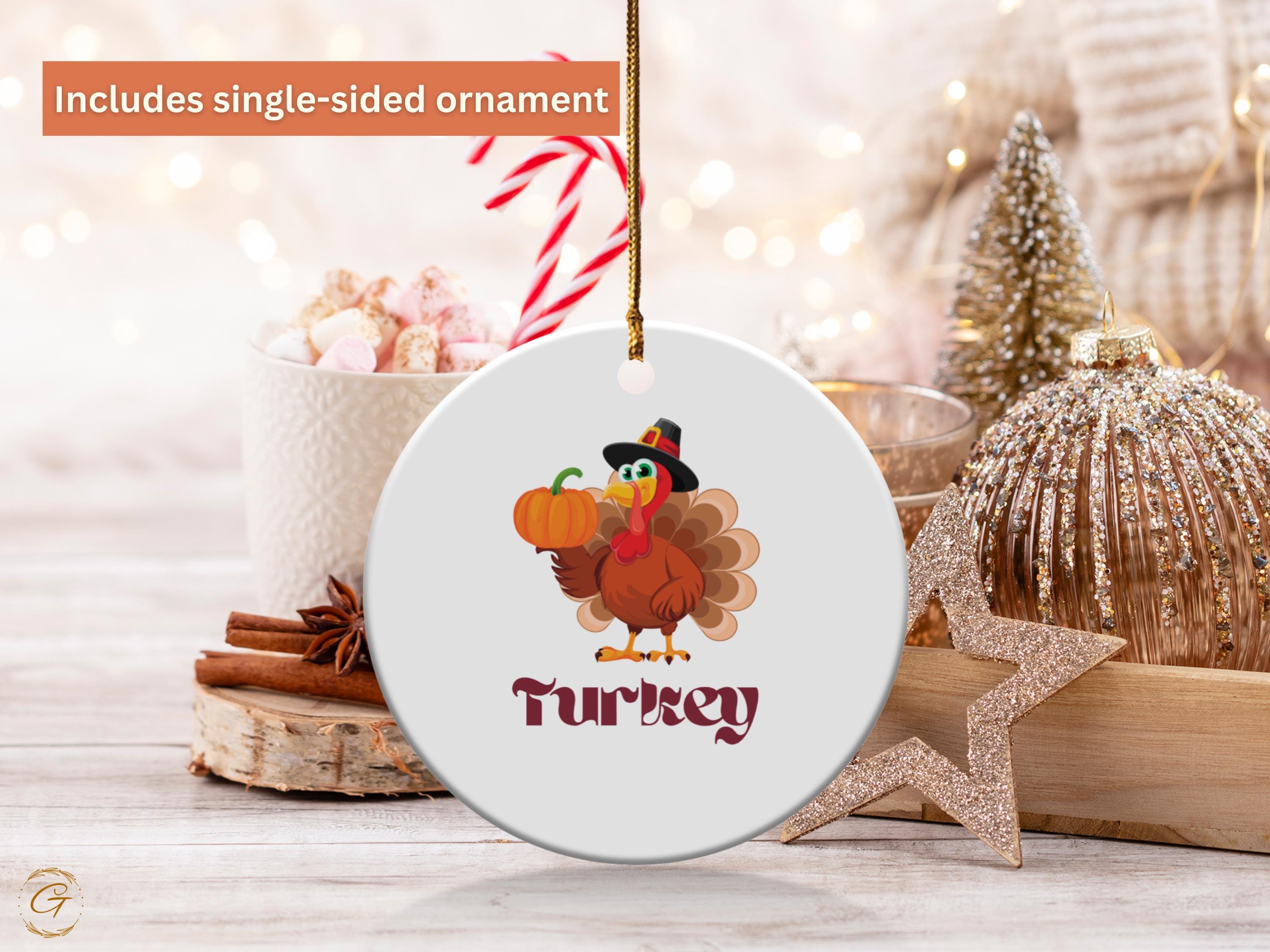 Thanksgiving Turkey Ornament, Turkey Holiday Ornament Keepsake, Festive Holiday Turkey , Turkey Collectible Gift, Ideal Thanksgiving Gift
